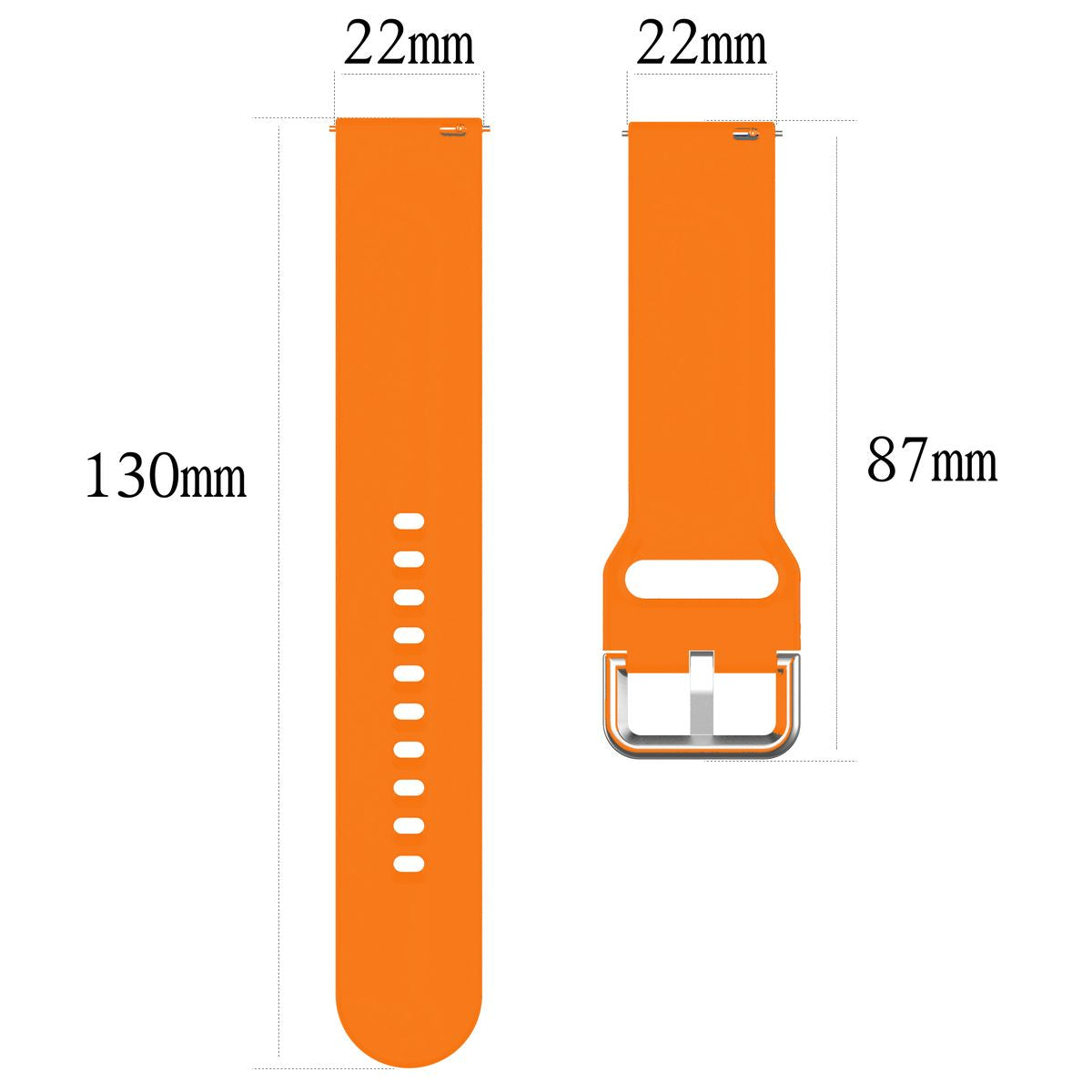 Armband Bizon Strap Watch Silicone Pro für Xiaomi Watch 2, Orange