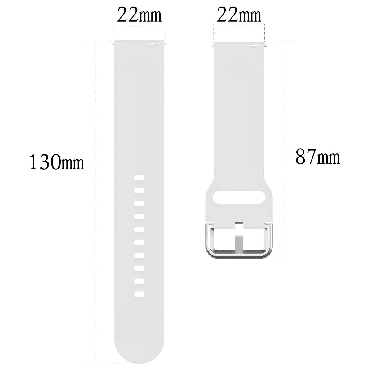 Armband Bizon Strap Watch Silicone Pro für Xiaomi Watch 2, Weiß