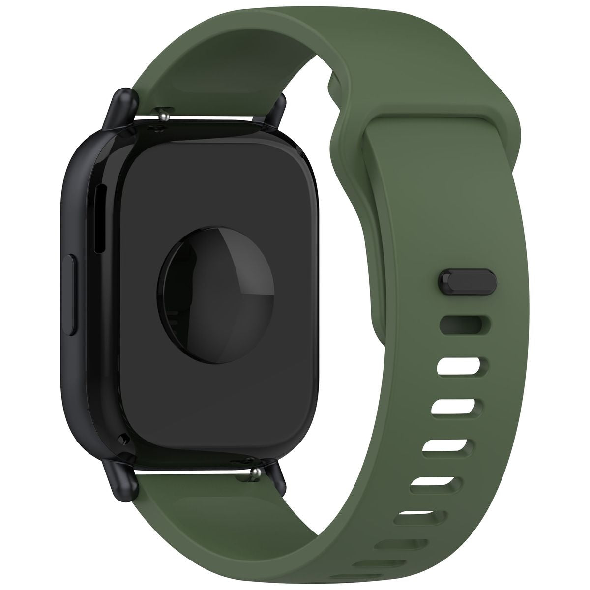 Silikon Armband für Smartwatch, Bizon Strap Watch Silicone Pro H, QuickRelease 22 mm, Dunkelgrün