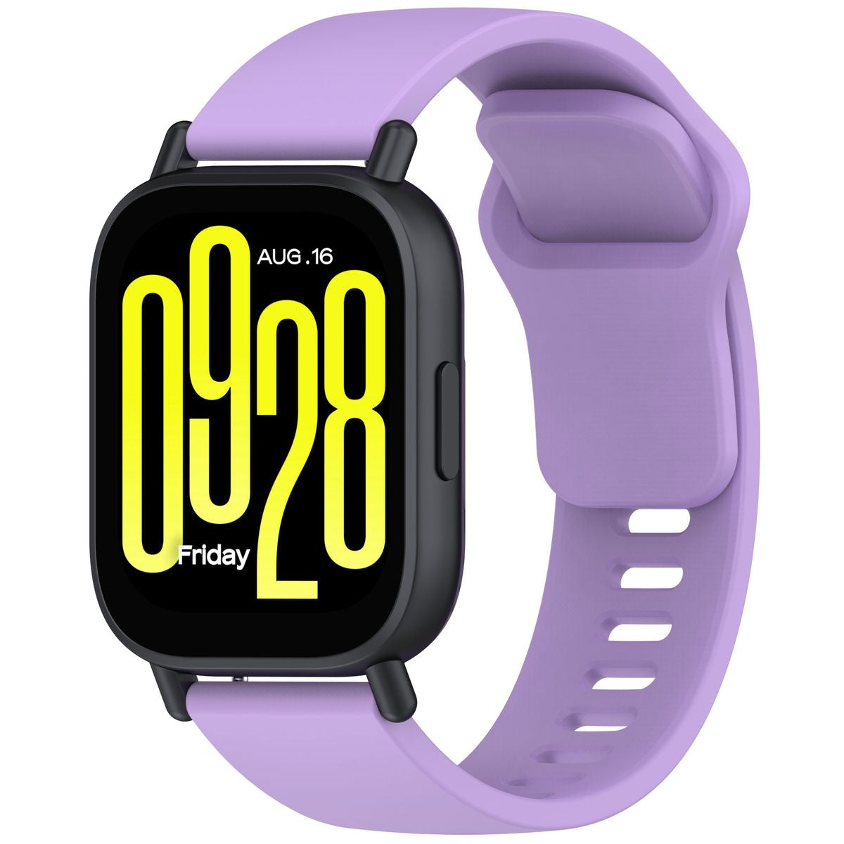 Silikon Armband für Smartwatch, Bizon Strap Watch Silicone Pro H, QuickRelease 22 mm, Violett