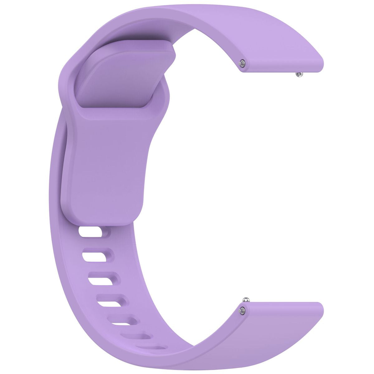 Silikon Armband für Smartwatch, Bizon Strap Watch Silicone Pro H, QuickRelease 22 mm, Violett