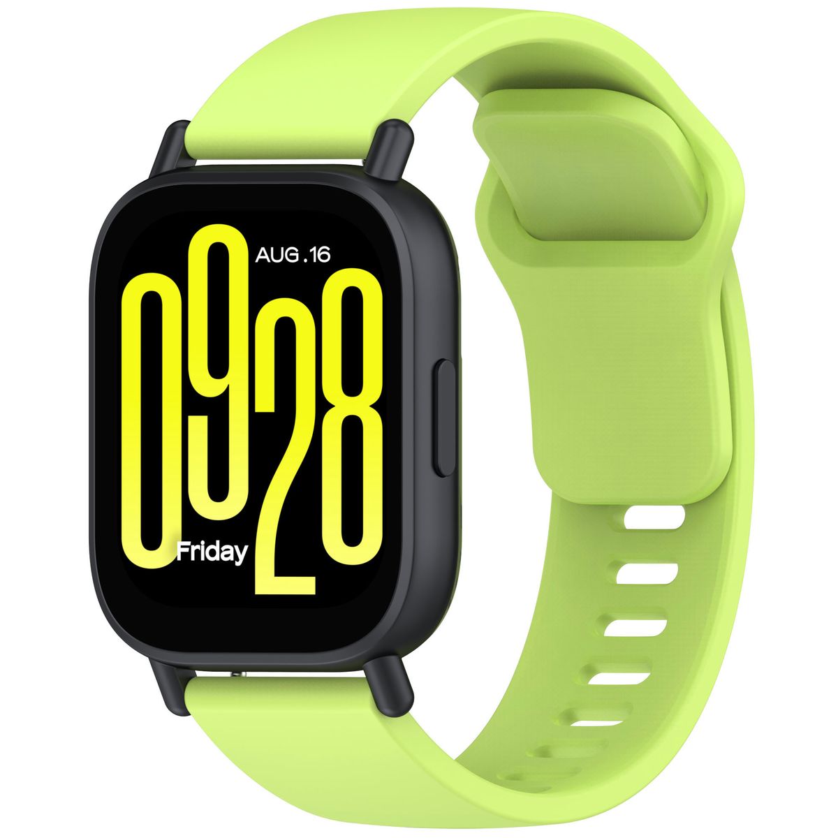 Silikon Armband für Smartwatch, Bizon Strap Watch Silicone Pro H, QuickRelease 22 mm, Hellgrün
