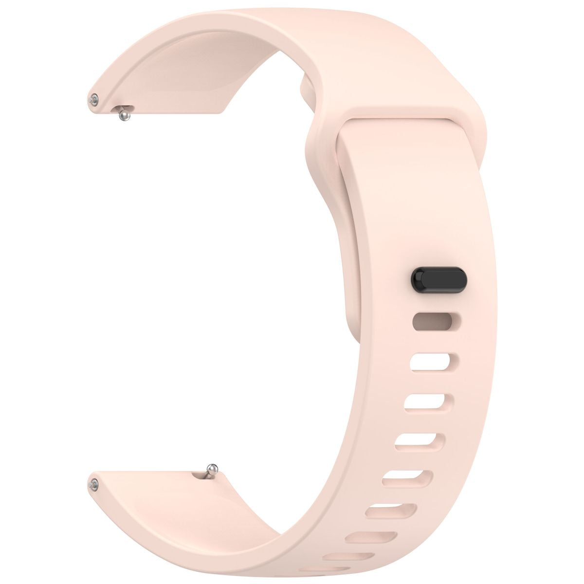 Silikon Armband für Smartwatch, Bizon Strap Watch Silicone Pro H, QuickRelease 22 mm, Rosa