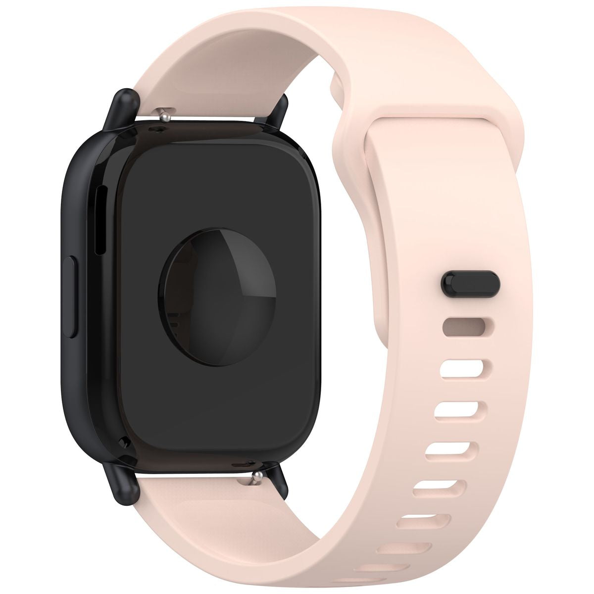 Silikon Armband für Smartwatch, Bizon Strap Watch Silicone Pro H, QuickRelease 22 mm, Rosa