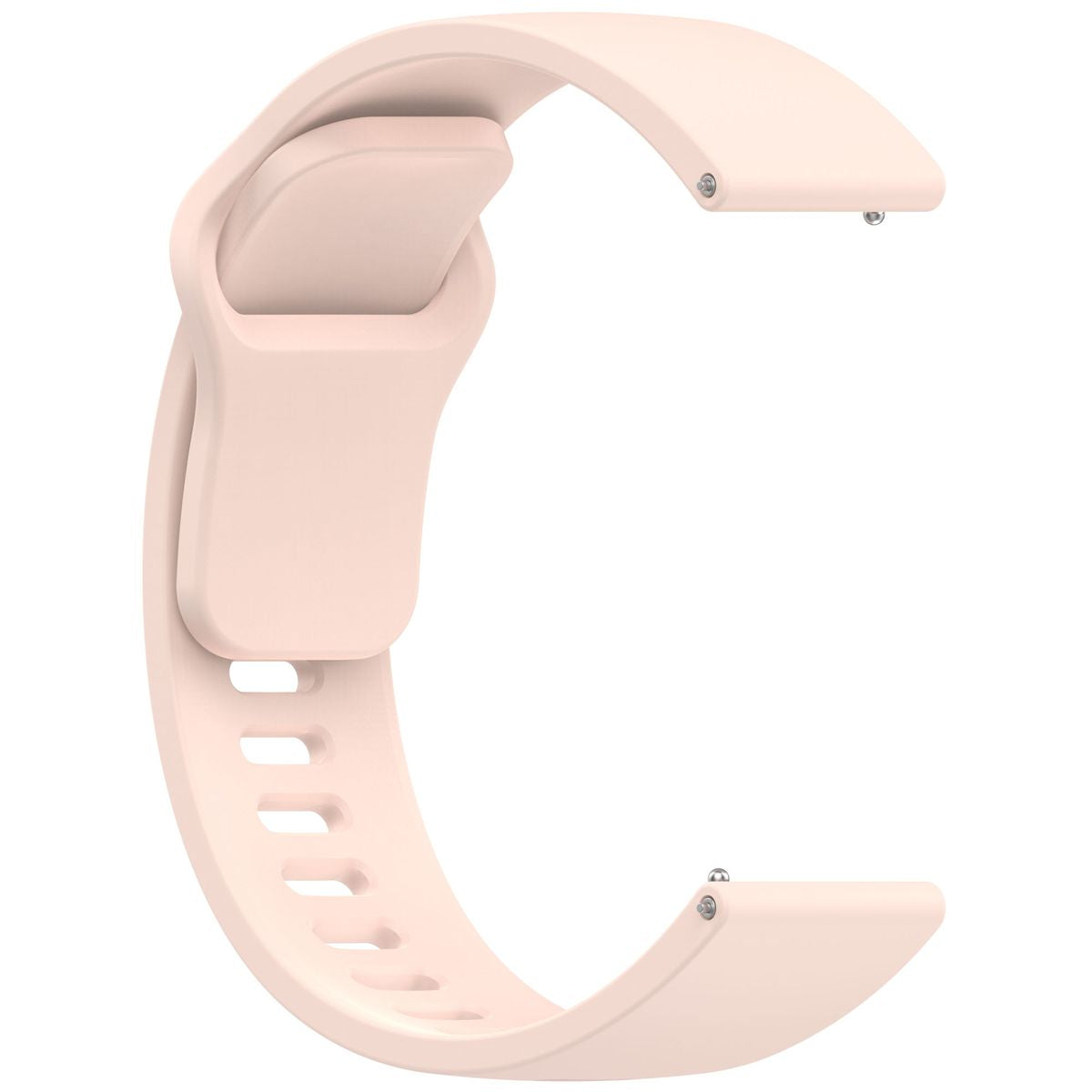 Silikon Armband für Smartwatch, Bizon Strap Watch Silicone Pro H, QuickRelease 22 mm, Rosa