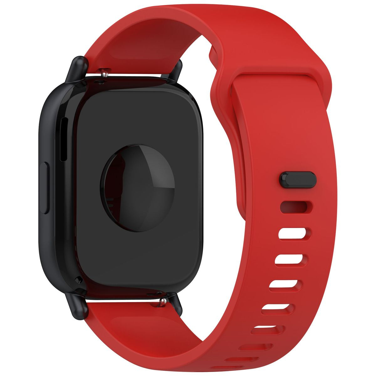 Silikon Armband für Smartwatch, Bizon Strap Watch Silicone Pro H, QuickRelease 22 mm, Rot