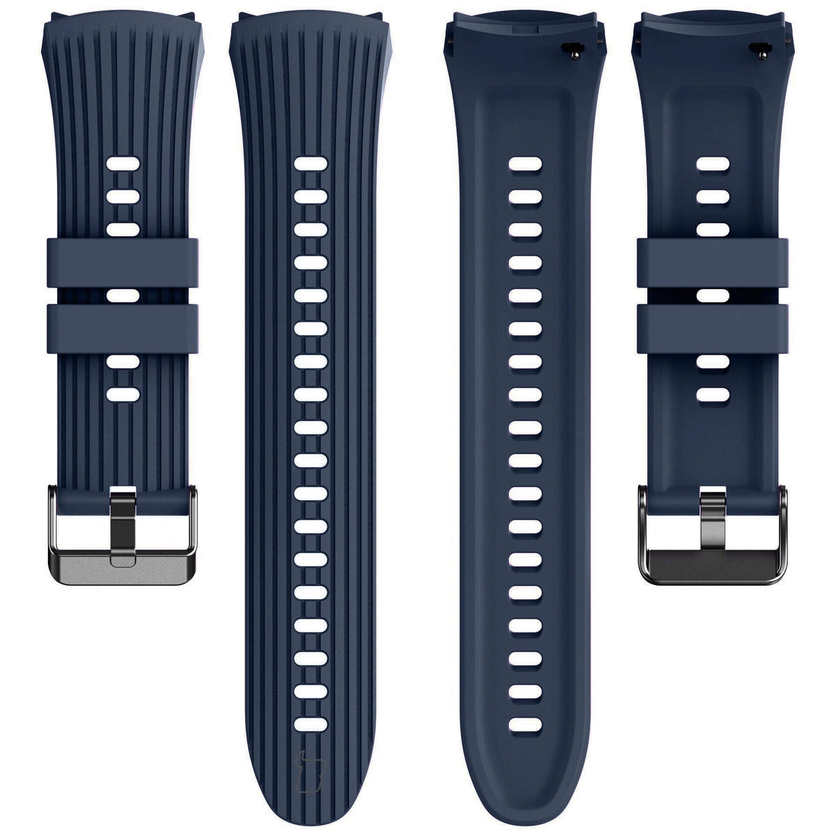 Armband für Huawei Watch 5 42 mm, Bizon Strap Watch Silicone T, Dunkelblau