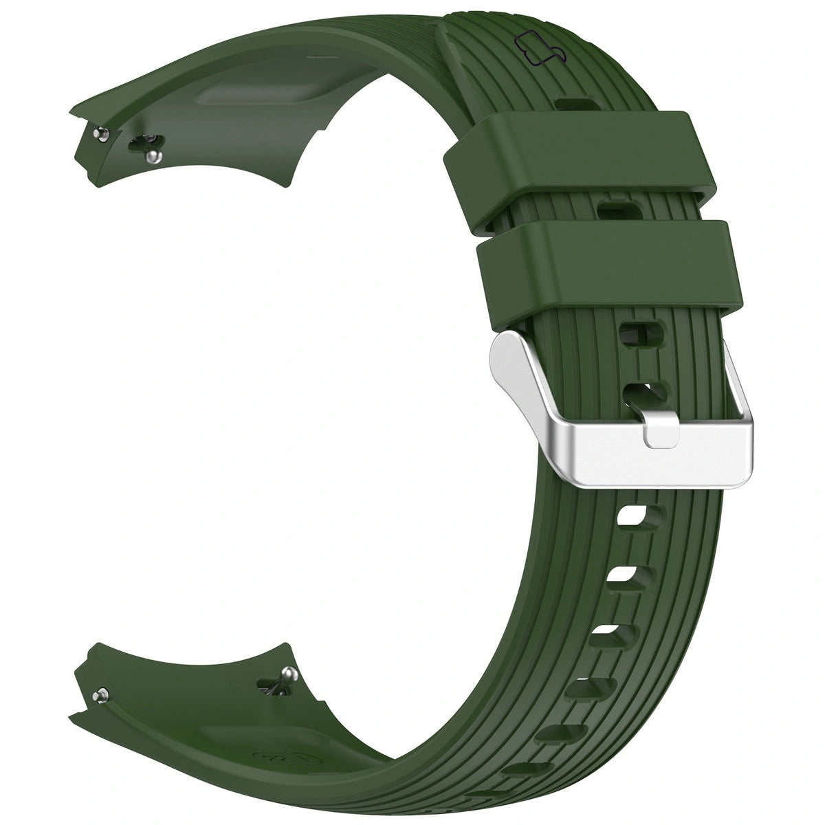 Armband für Huawei Watch 5 42 mm, Bizon Strap Watch Silicone T, Dunkelgrün