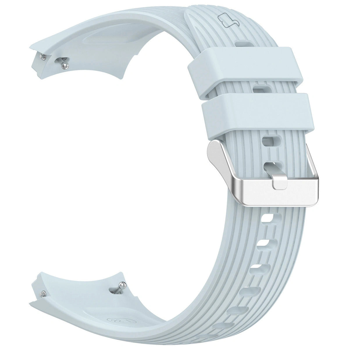 Armband für Huawei Watch 5 42 mm, Bizon Strap Watch Silicone T, Hellblau