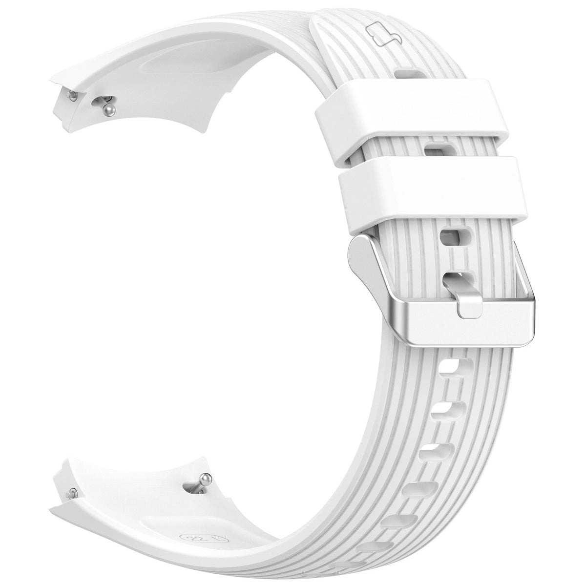 Armband für Huawei Watch 5 42 mm, Bizon Strap Watch Silicone T, Weiß