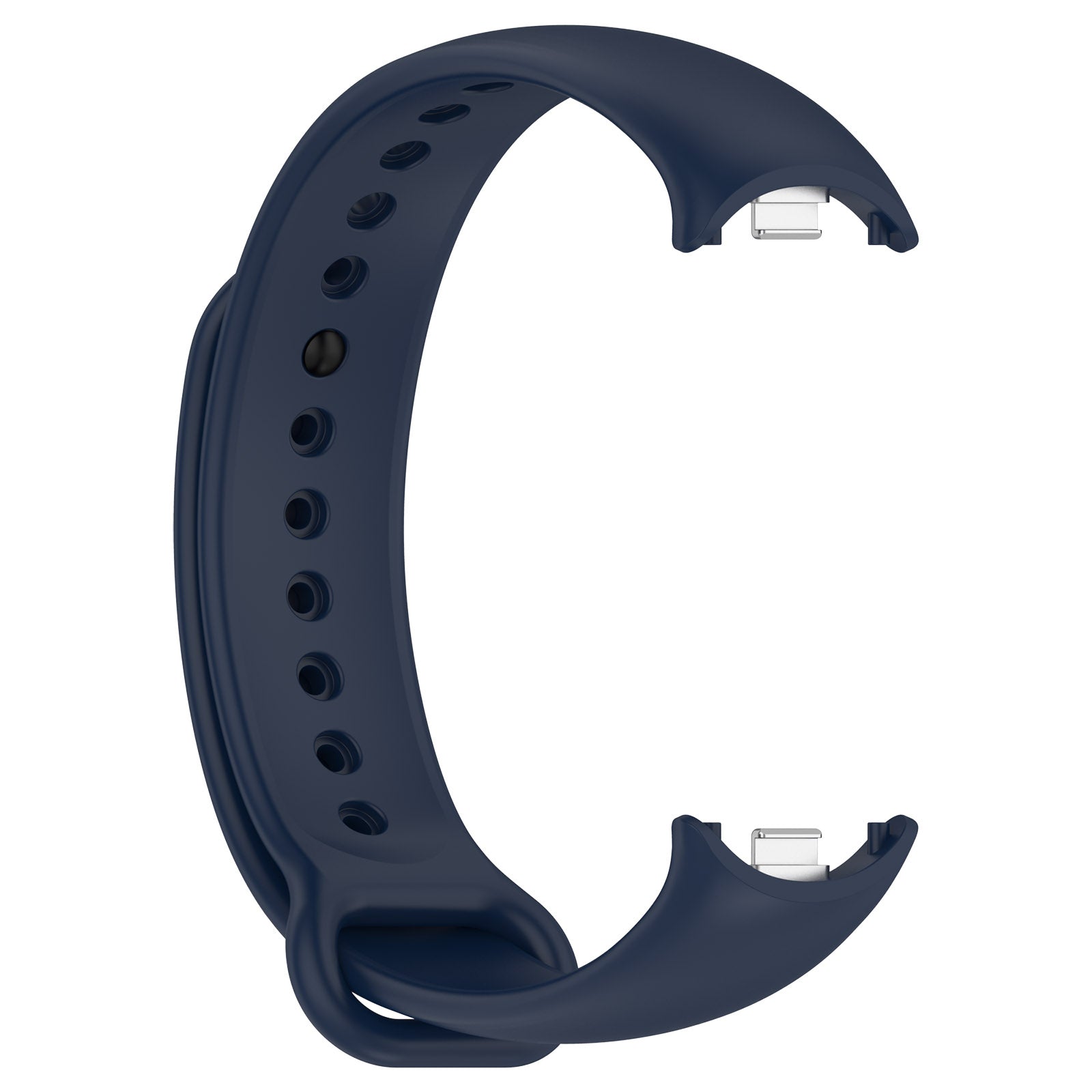 Armband für Xiaomi Smart Band 10 / 9 / 9 NFC / 8, Bizon Strap Watch Dots, Dunkelblau
