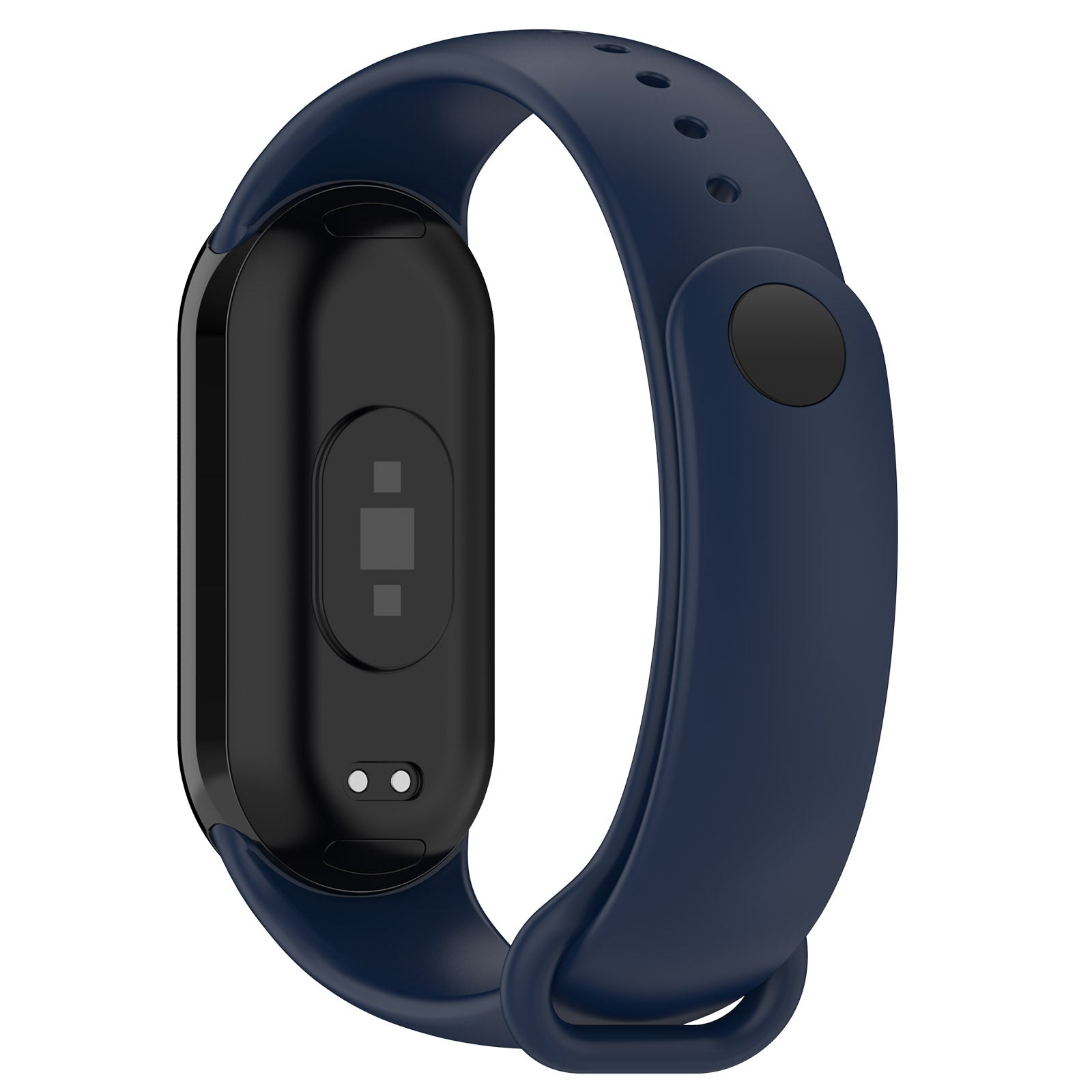 Armband für Xiaomi Smart Band 10 / 9 / 9 NFC / 8, Bizon Strap Watch Dots, Dunkelblau