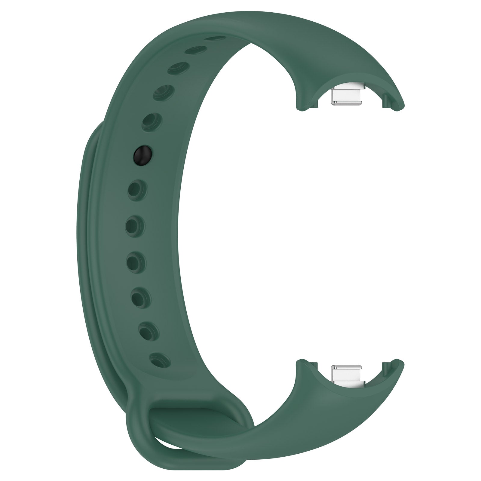 Armband für Xiaomi Smart Band 10 / 9 / 9 NFC / 8, Bizon Strap Watch Dots, Dunkelgrün