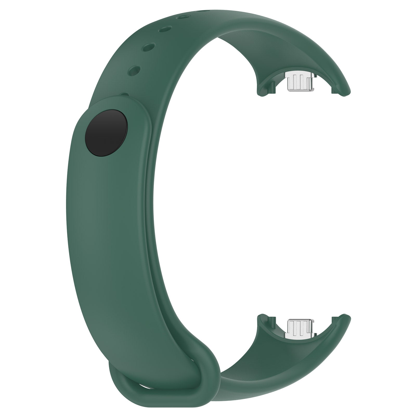 Armband für Xiaomi Smart Band 10 / 9 / 9 NFC / 8, Bizon Strap Watch Dots, Dunkelgrün