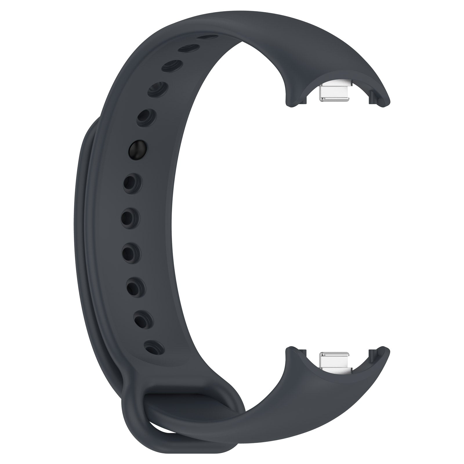 Armband für Xiaomi Smart Band 10 / 9 / 9 NFC / 8, Bizon Strap Watch Dots, Dunkelgrau