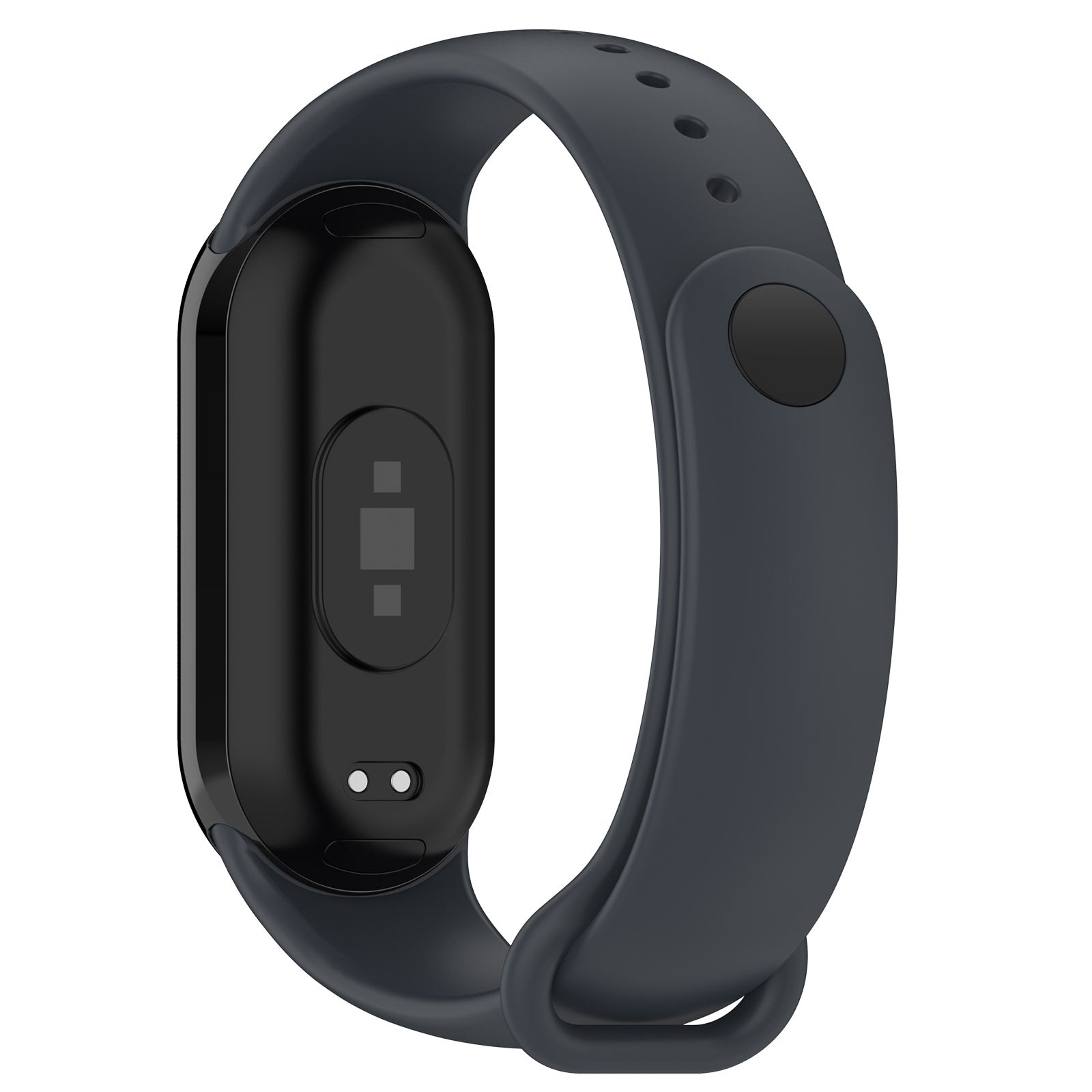 Armband für Xiaomi Smart Band 10 / 9 / 9 NFC / 8, Bizon Strap Watch Dots, Dunkelgrau