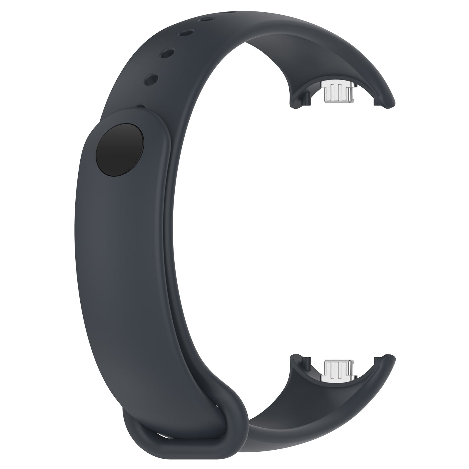 Armband für Xiaomi Smart Band 10 / 9 / 9 NFC / 8, Bizon Strap Watch Dots, Dunkelgrau