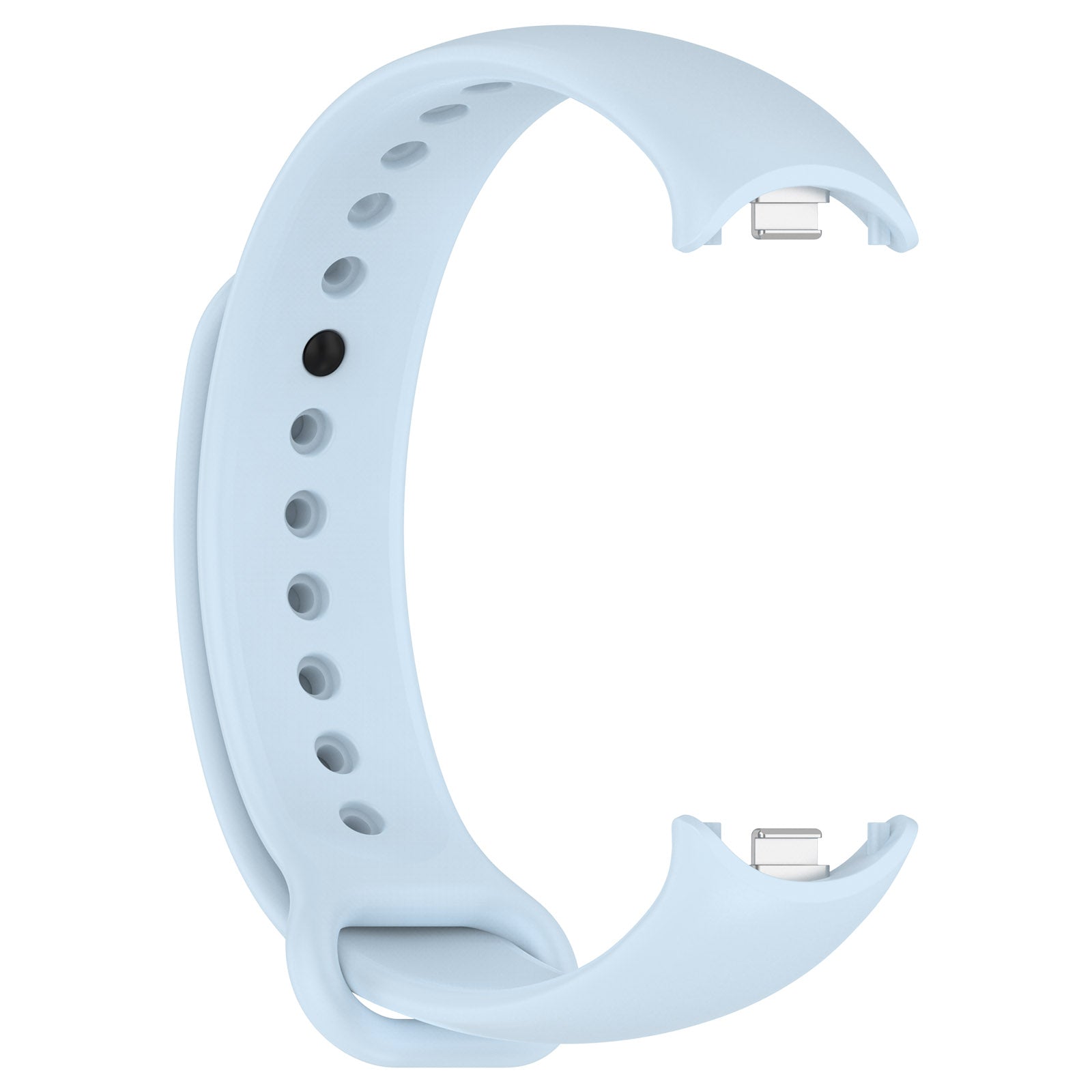 Armband für Xiaomi Smart Band 10 / 9 / 9 NFC / 8, Bizon Strap Watch Dots, Hellblau