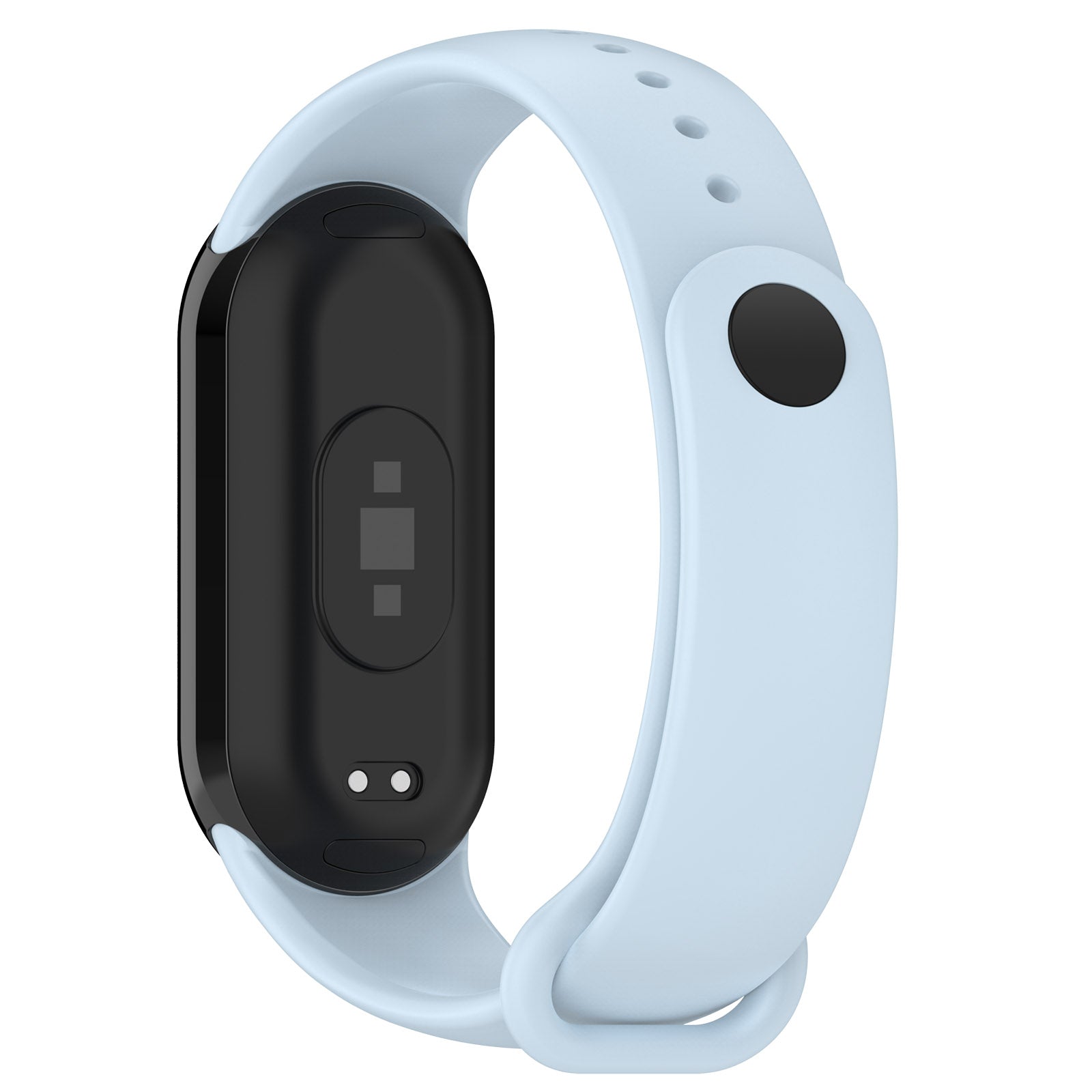 Armband für Xiaomi Smart Band 10 / 9 / 9 NFC / 8, Bizon Strap Watch Dots, Hellblau