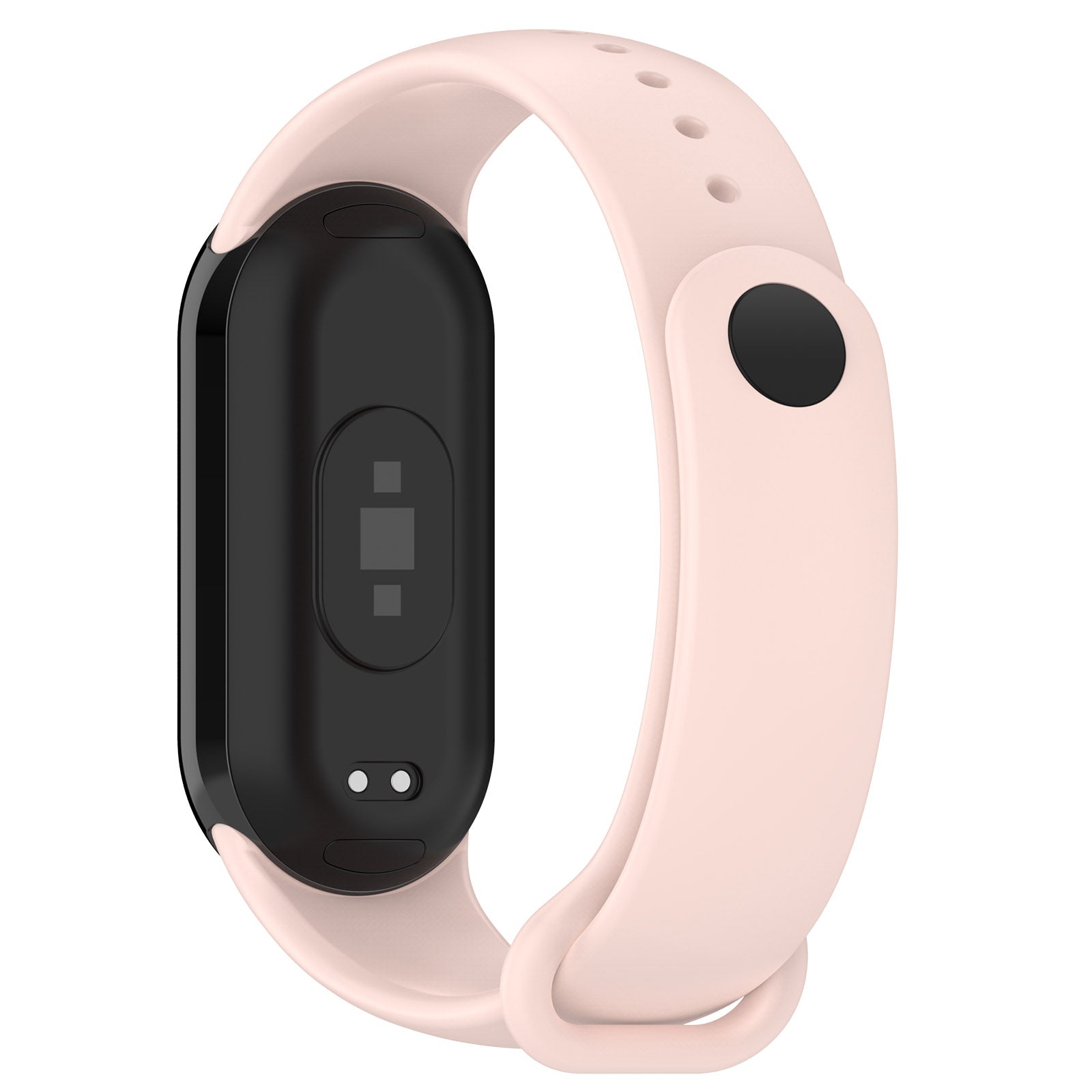 Armband für Xiaomi Smart Band 10 / 9 / 9 NFC / 8, Bizon Strap Watch Dots, Hellrosa