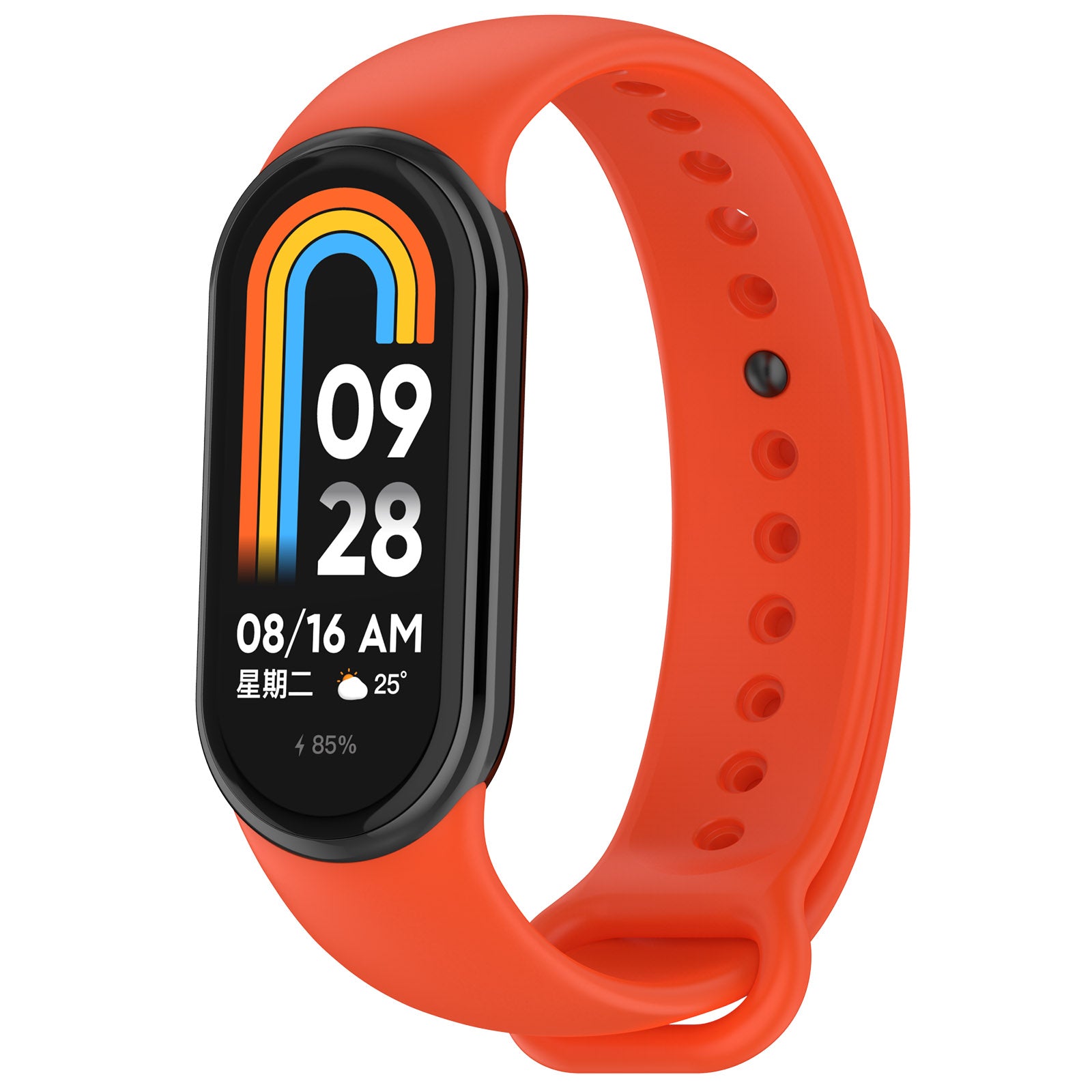 Armband für Xiaomi Smart Band 10 / 9 / 9 NFC / 8, Bizon Strap Watch Dots, Orange