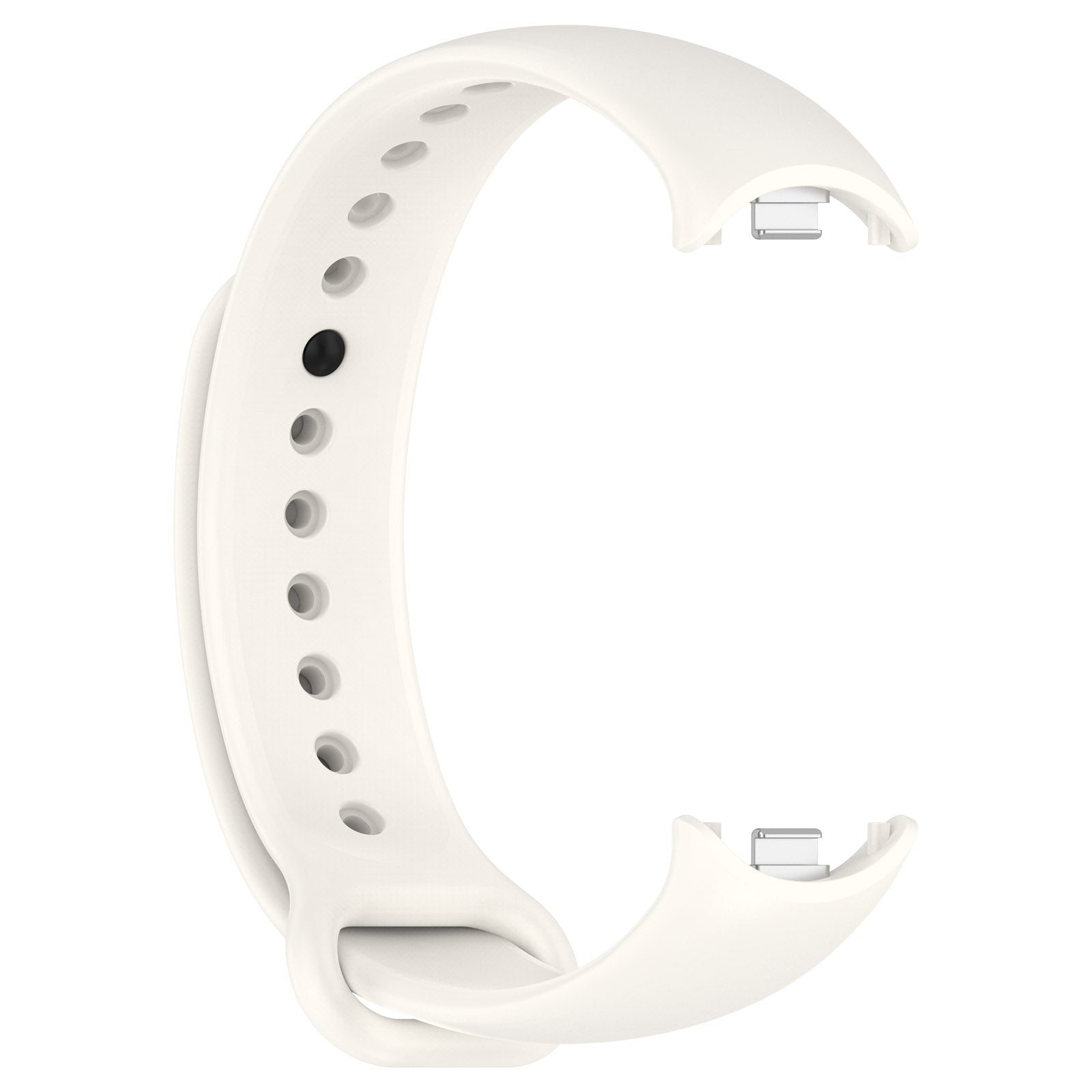 Armband für Xiaomi Smart Band 10 / 9 / 9 NFC / 8, Bizon Strap Watch Silicone, Weiß