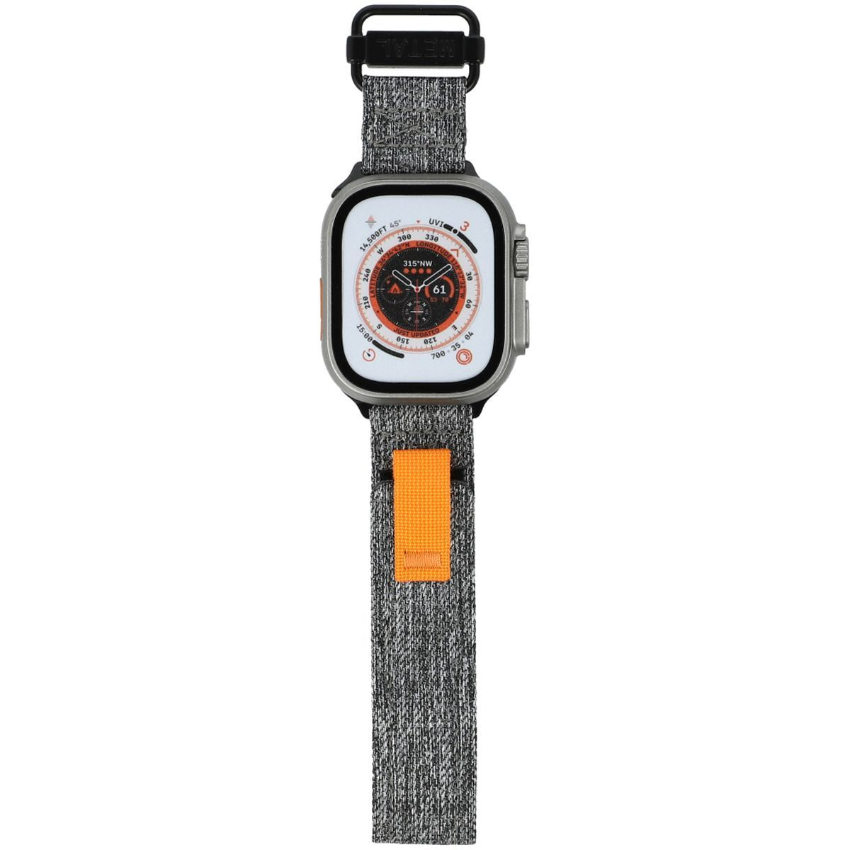 Armband für Apple Watch 44/45/46/49 mm, Bizon Strap Watch Urban, Grau