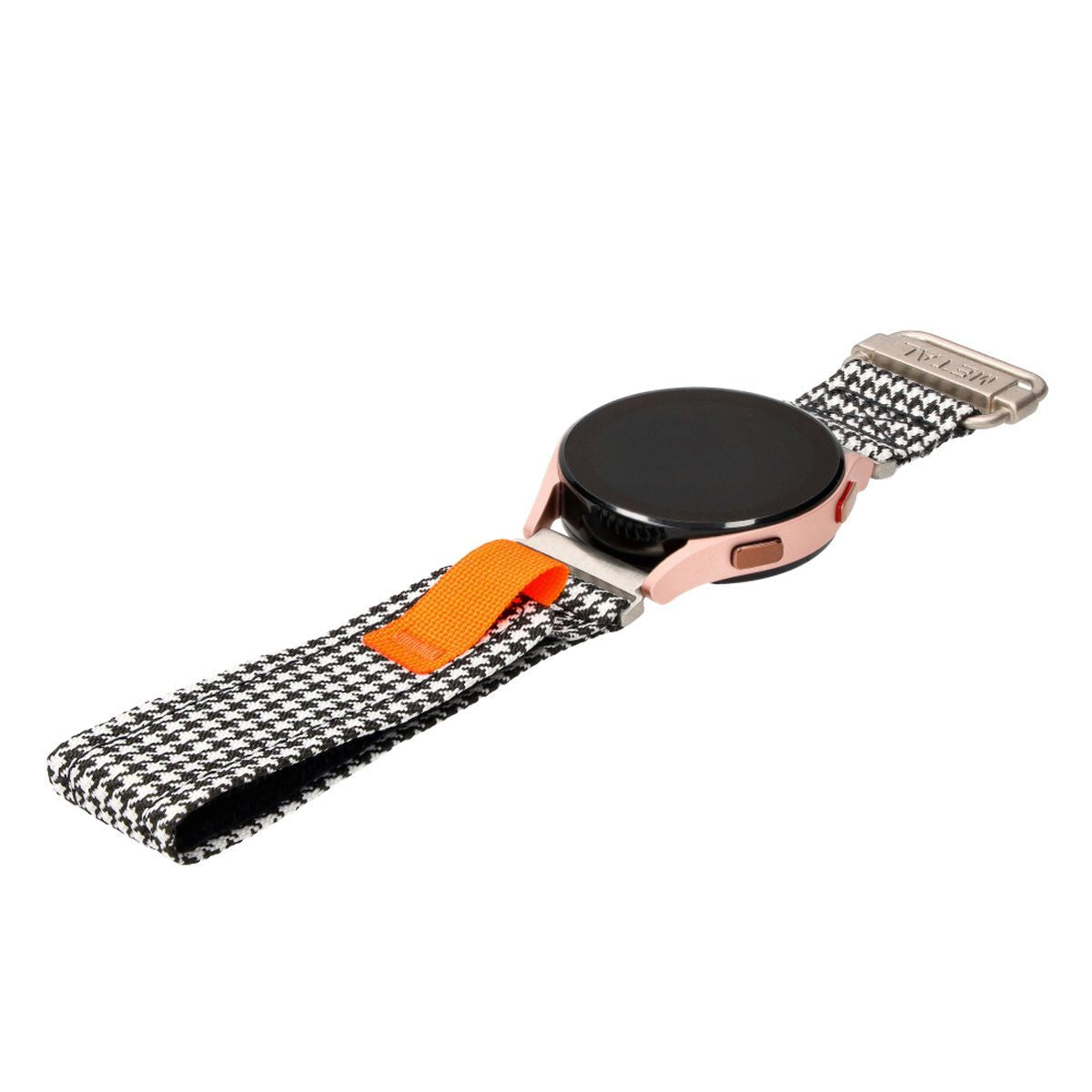 Armband für Galaxy Watch 20 mm, Bizon Strap Watch Urban, Schwarz-Weiß