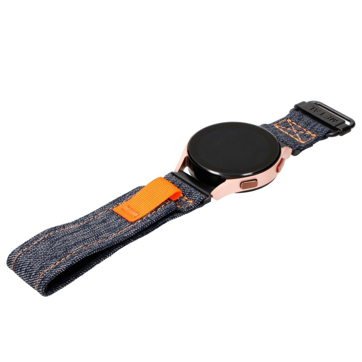 Armband für Galaxy Watch 20 mm, Bizon Strap Watch Urban, Dunkelblauer Denim