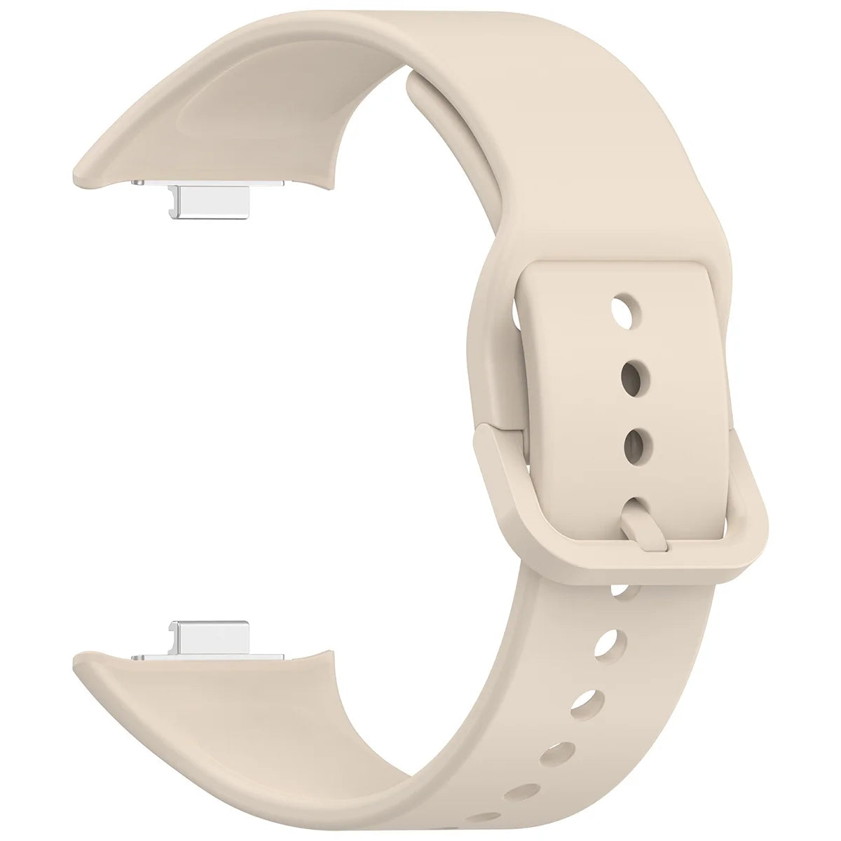 Armband für Xiaomi Redmi Watch 6 / 5 / 4 /Smart Band 10 Pro / 9 Pro / 8 Pro, Bizon Strap Watch Silicone, Beige