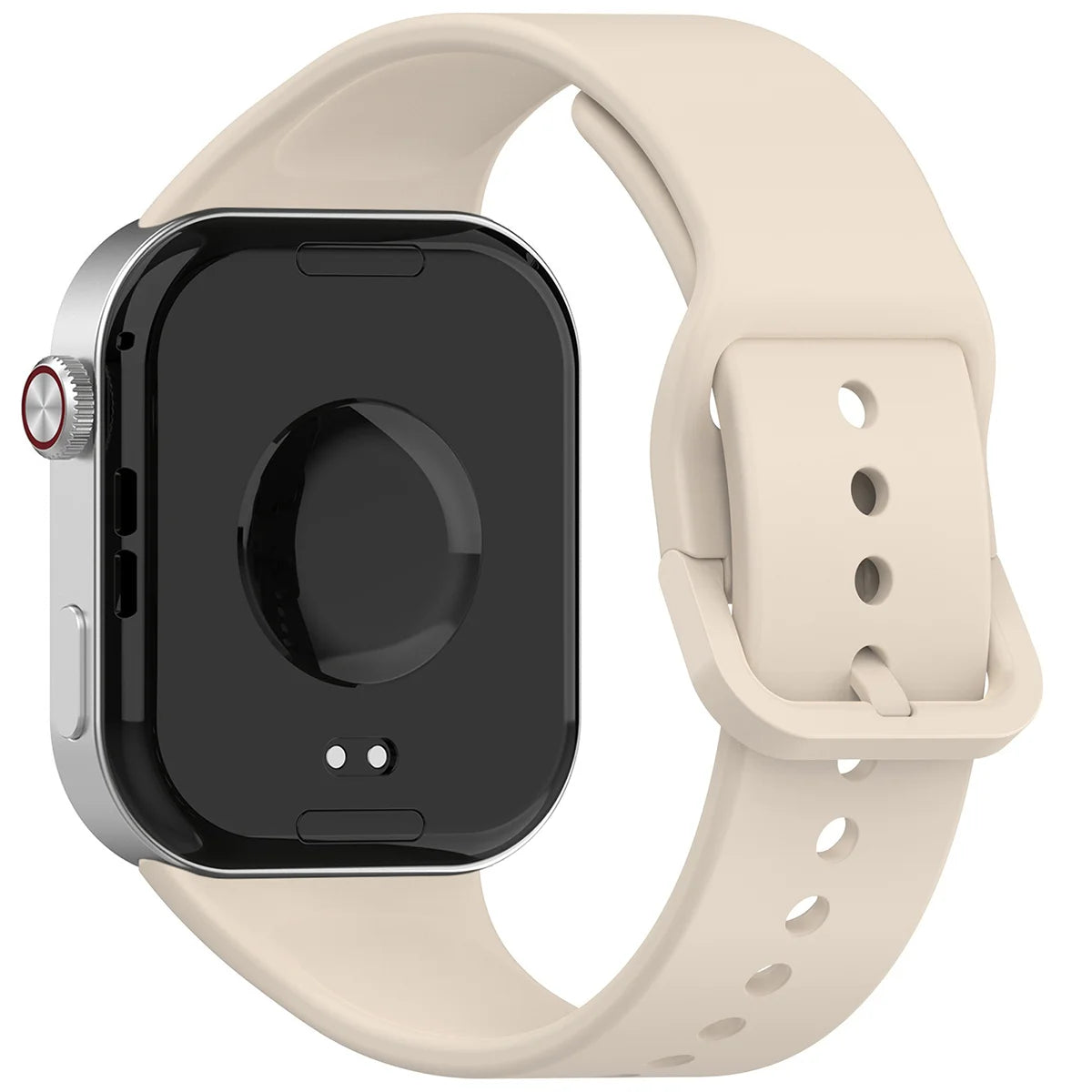 Armband für Xiaomi Redmi Watch 6 / 5 / 4 /Smart Band 10 Pro / 9 Pro / 8 Pro, Bizon Strap Watch Silicone, Beige