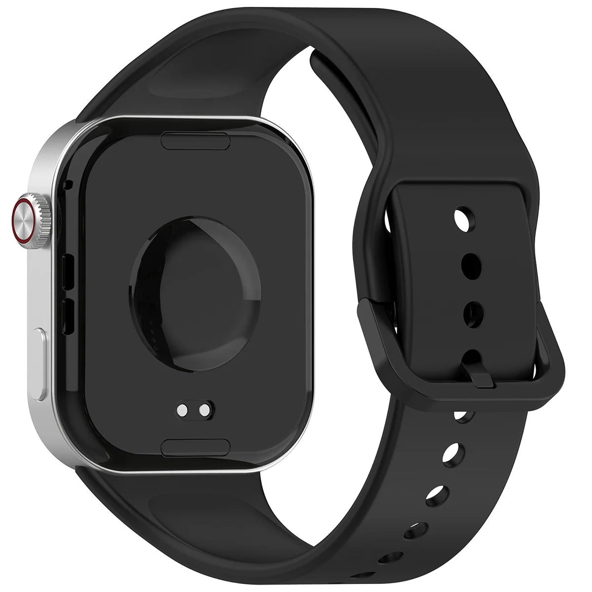 Armband für Xiaomi Redmi Watch 6 / 5 / 4 /Smart Band 10 Pro / 9 Pro / 8 Pro, Bizon Strap Watch Silicone, Schwarz