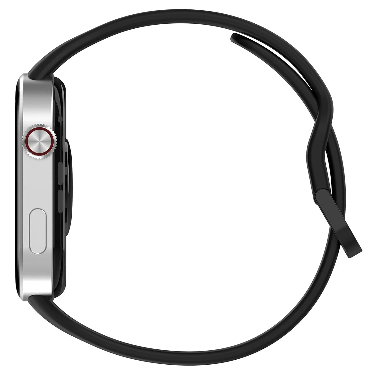 Armband für Xiaomi Redmi Watch 6 / 5 / 4 /Smart Band 10 Pro / 9 Pro / 8 Pro, Bizon Strap Watch Silicone, Schwarz