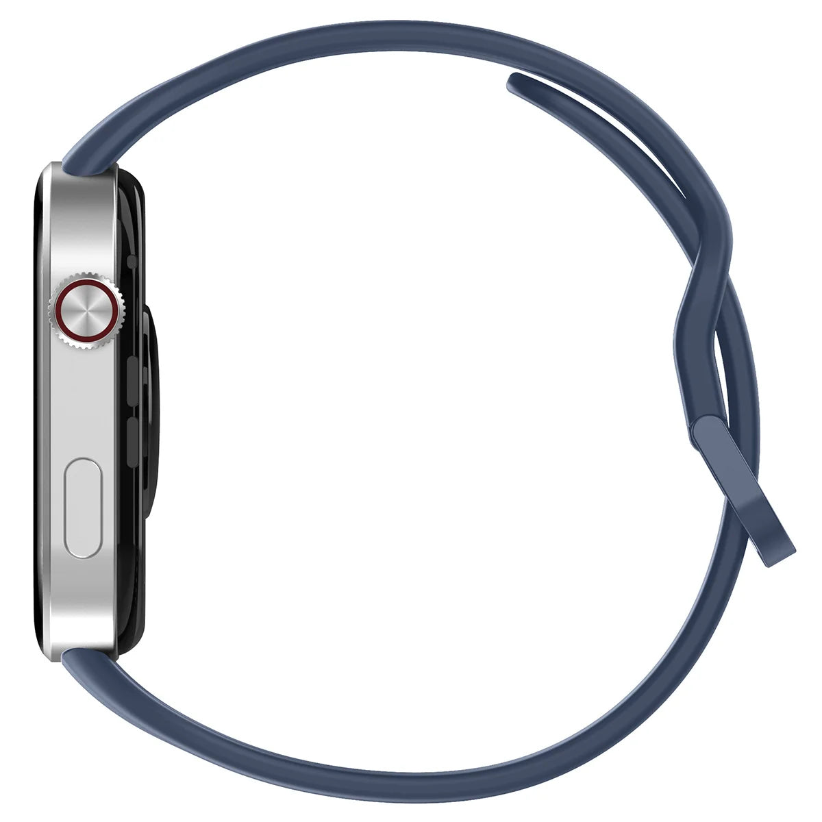 Armband für Xiaomi Redmi Watch 6 / 5 / 4 /Smart Band 10 Pro / 9 Pro / 8 Pro, Bizon Strap Watch Silicone, Dunkelblau