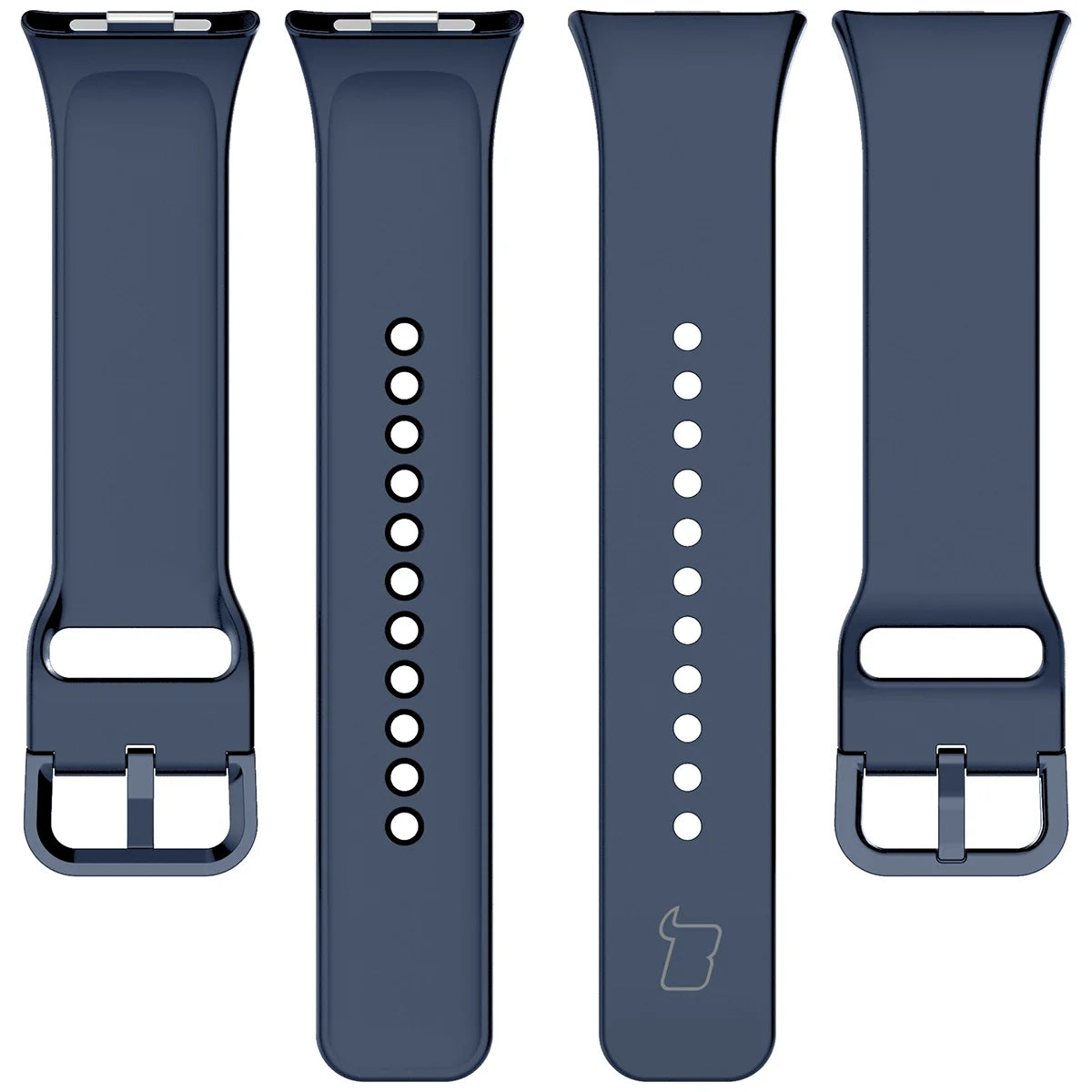 Armband für Xiaomi Redmi Watch 6 / 5 / 4 /Smart Band 10 Pro / 9 Pro / 8 Pro, Bizon Strap Watch Silicone, Dunkelblau