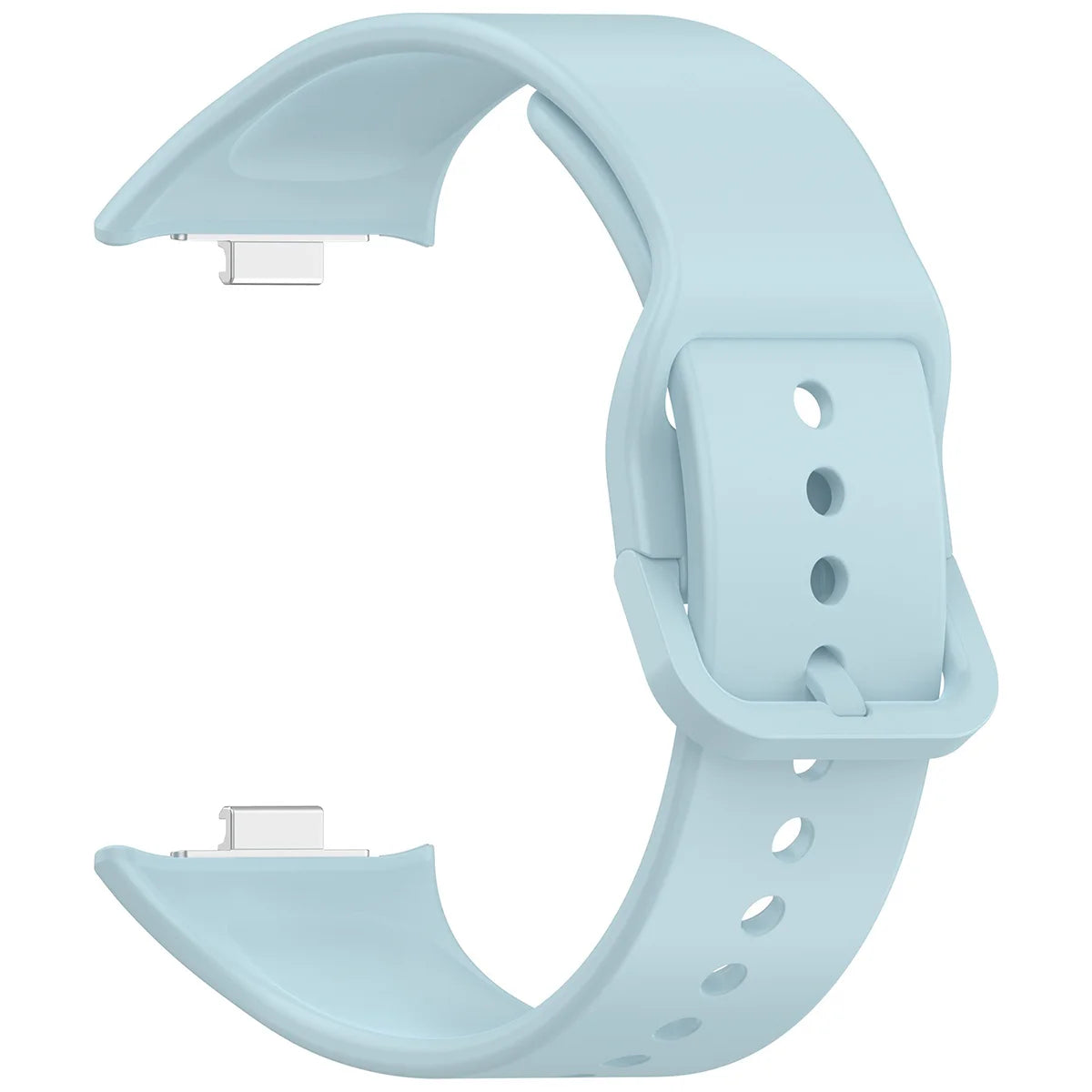 Armband für Xiaomi Redmi Watch 6 / 5 / 4 /Smart Band 10 Pro / 9 Pro / 8 Pro, Bizon Strap Watch Silicone, Hellblau