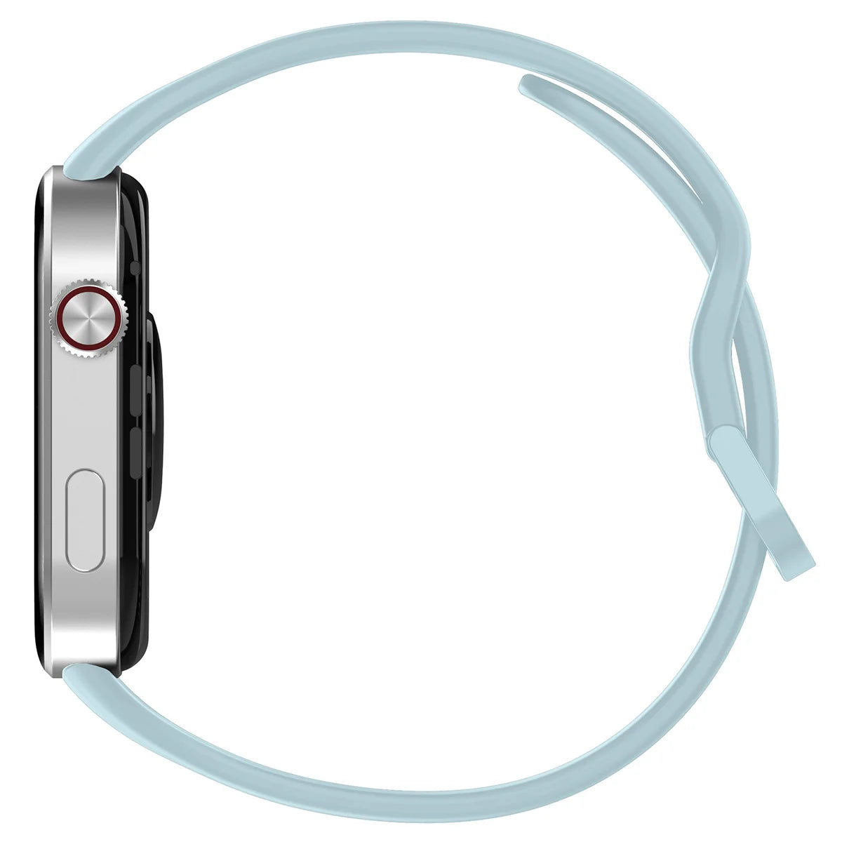 Armband für Xiaomi Redmi Watch 6 / 5 / 4 /Smart Band 10 Pro / 9 Pro / 8 Pro, Bizon Strap Watch Silicone, Hellblau
