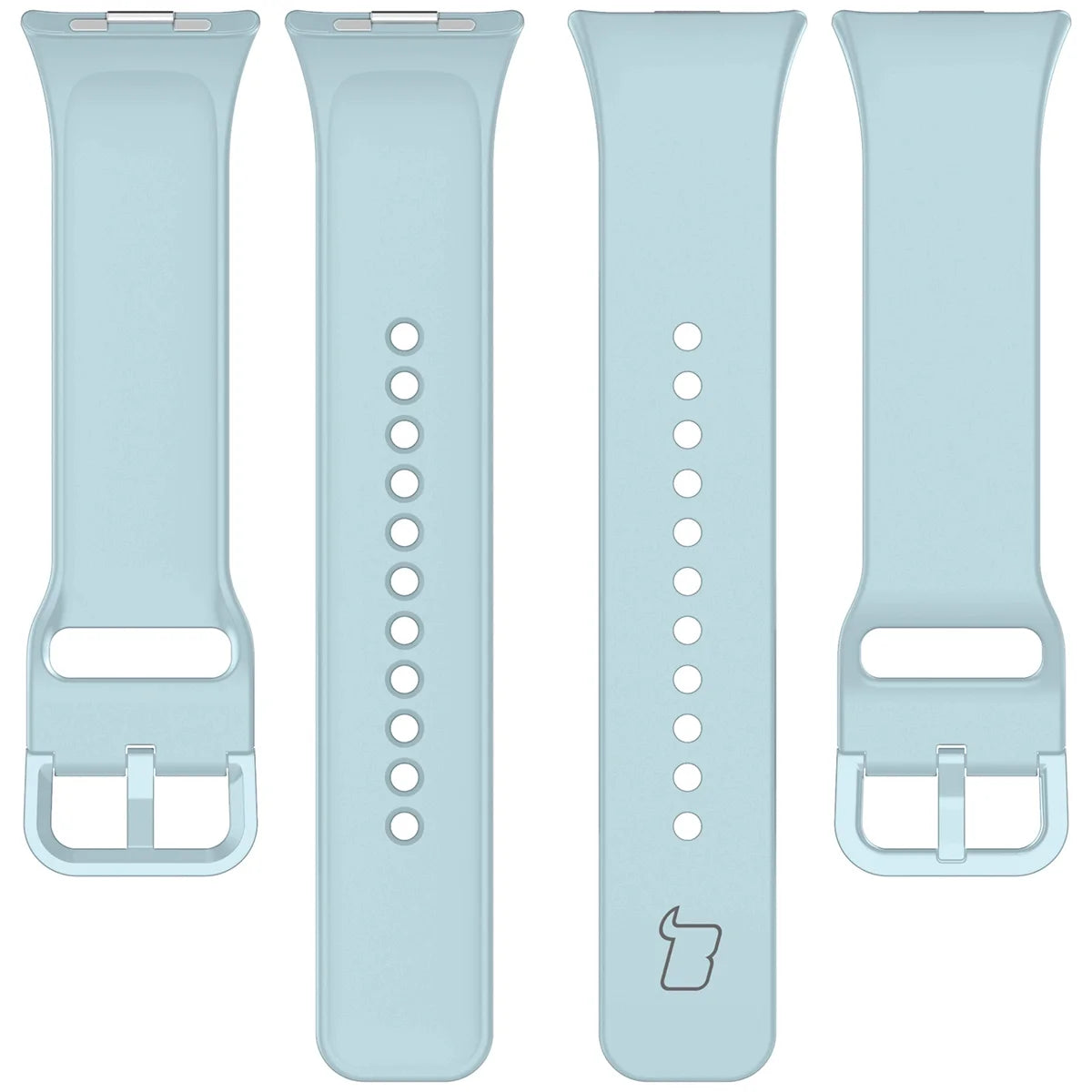 Armband für Xiaomi Redmi Watch 6 / 5 / 4 /Smart Band 10 Pro / 9 Pro / 8 Pro, Bizon Strap Watch Silicone, Hellblau