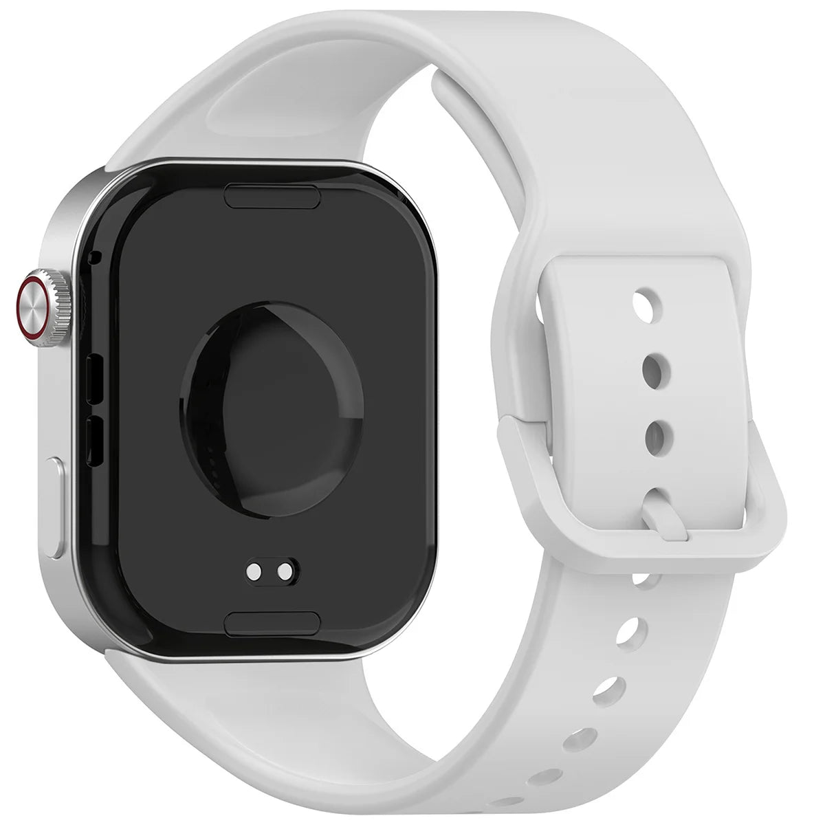 Armband für Xiaomi Redmi Watch 6 / 5 / 4 /Smart Band 10 Pro / 9 Pro / 8 Pro, Bizon Strap Watch Silicone, Hellgrau