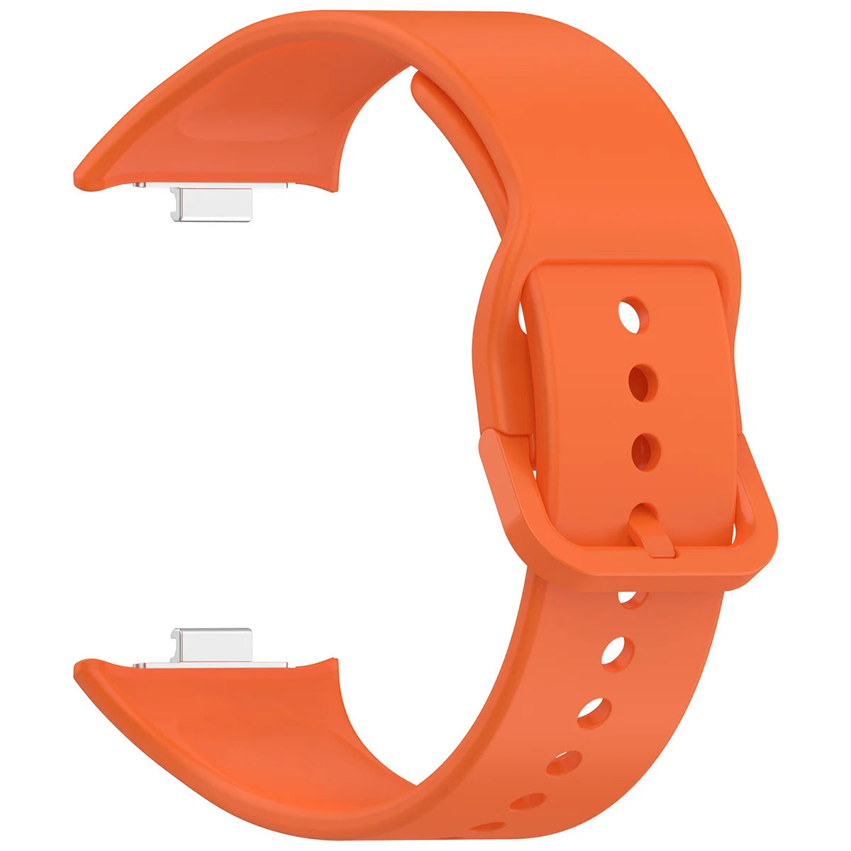 Armband für Xiaomi Redmi Watch 6 / 5 / 4 /Smart Band 10 Pro / 9 Pro / 8 Pro, Bizon Strap Watch Silicone, Orange