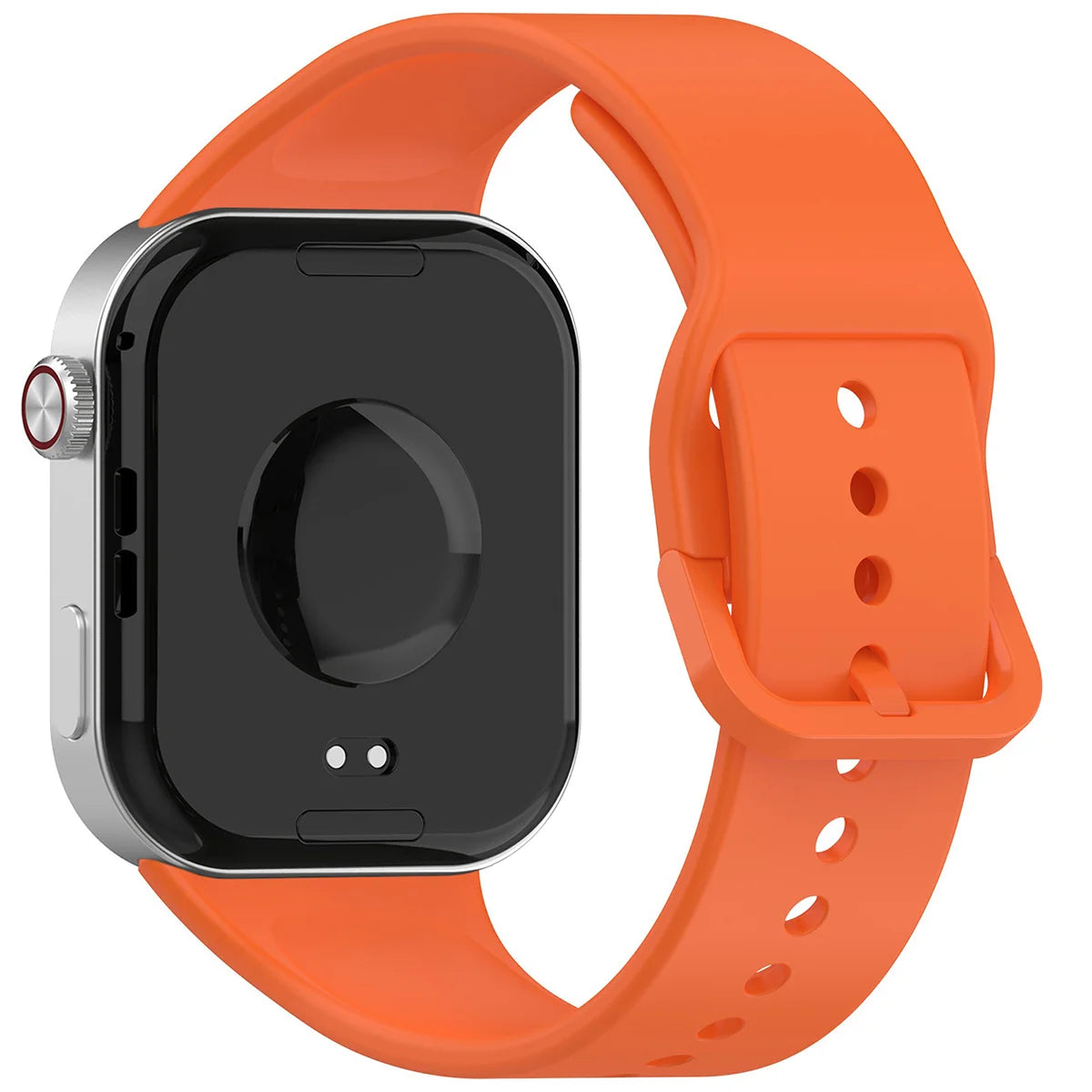 Armband für Xiaomi Redmi Watch 6 / 5 / 4 /Smart Band 10 Pro / 9 Pro / 8 Pro, Bizon Strap Watch Silicone, Orange