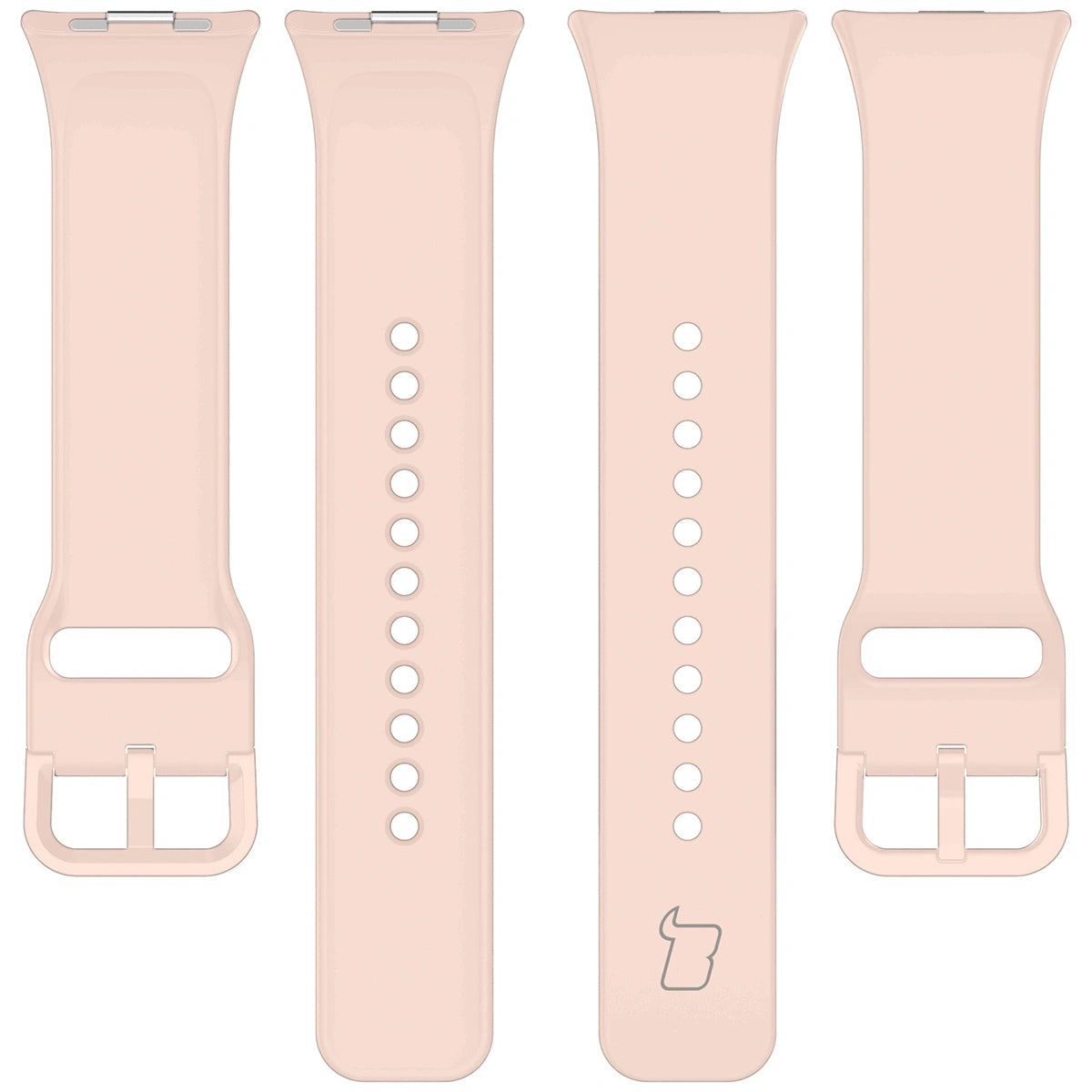 Armband für Xiaomi Redmi Watch 6 / 5 / 4 /Smart Band 10 Pro / 9 Pro / 8 Pro, Bizon Strap Watch Silicone, Rosa