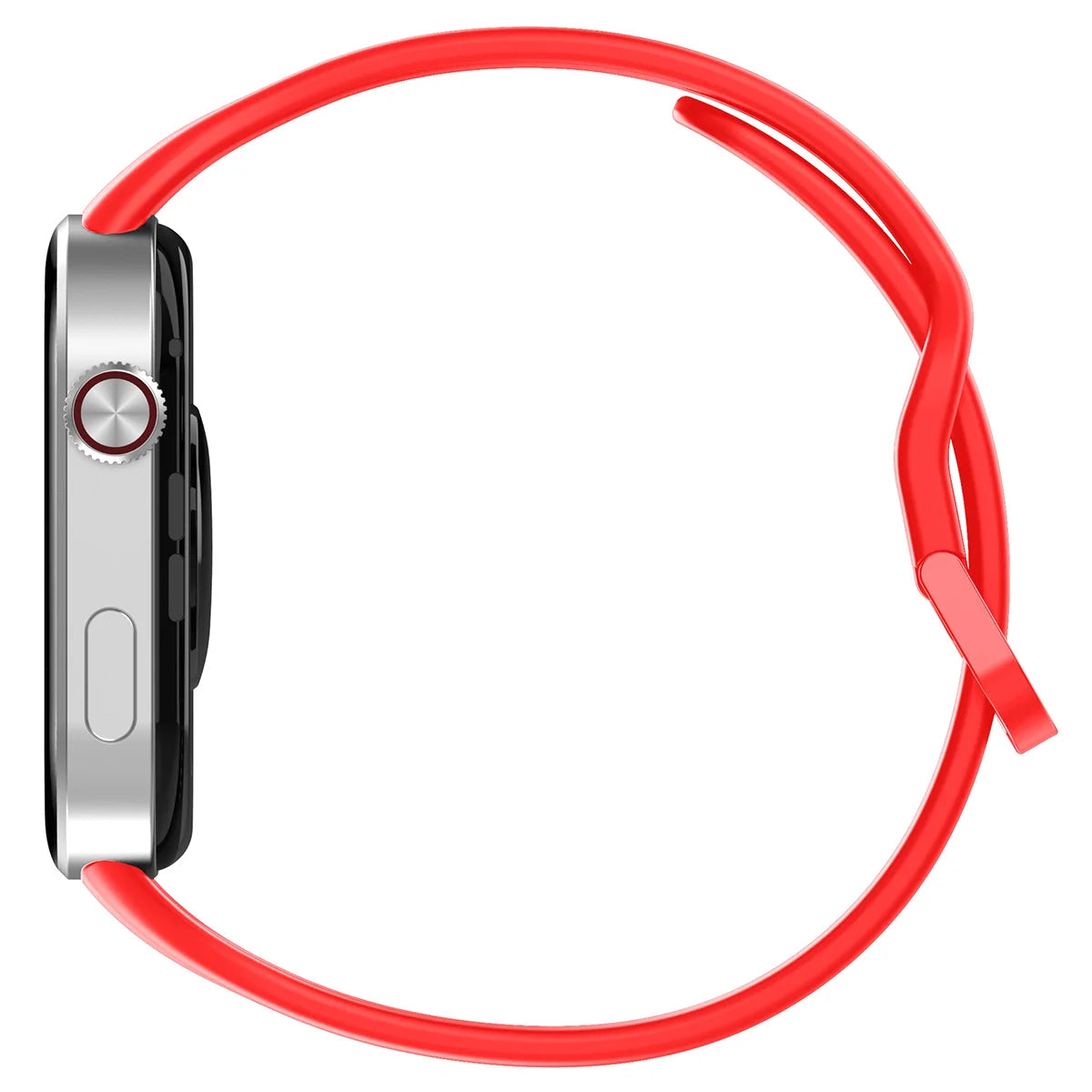 Armband für Xiaomi Redmi Watch 6 / 5 / 4 /Smart Band 10 Pro / 9 Pro / 8 Pro, Bizon Strap Watch Silicone, Rot