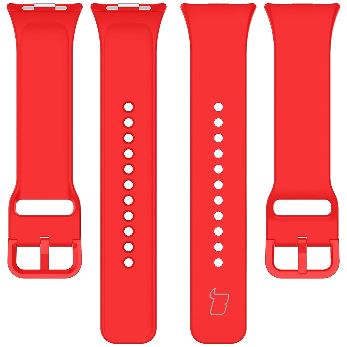 Armband für Xiaomi Redmi Watch 6 / 5 / 4 /Smart Band 10 Pro / 9 Pro / 8 Pro, Bizon Strap Watch Silicone, Rot