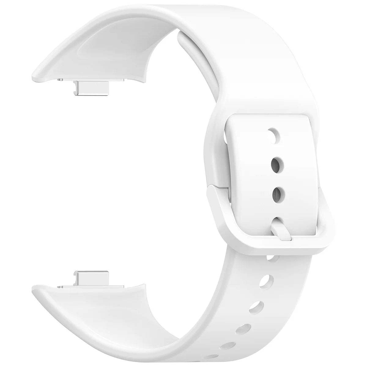 Armband für Xiaomi Redmi Watch 6 / 5 / 4 /Smart Band 10 Pro / 9 Pro / 8 Pro, Bizon Strap Watch Silicone, Weiß