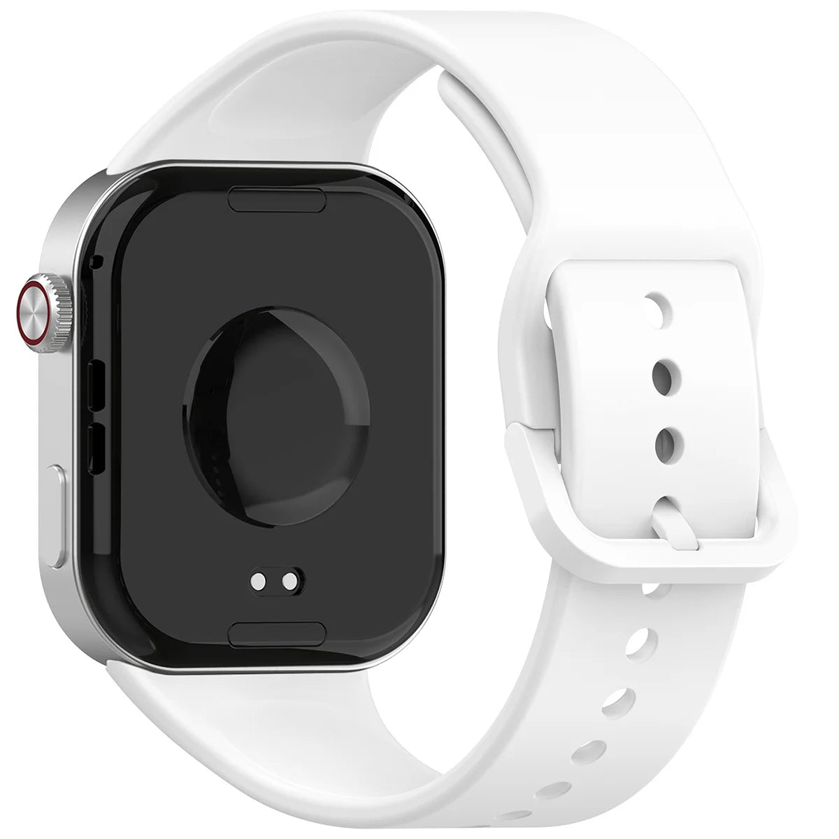 Armband für Xiaomi Redmi Watch 6 / 5 / 4 /Smart Band 10 Pro / 9 Pro / 8 Pro, Bizon Strap Watch Silicone, Weiß