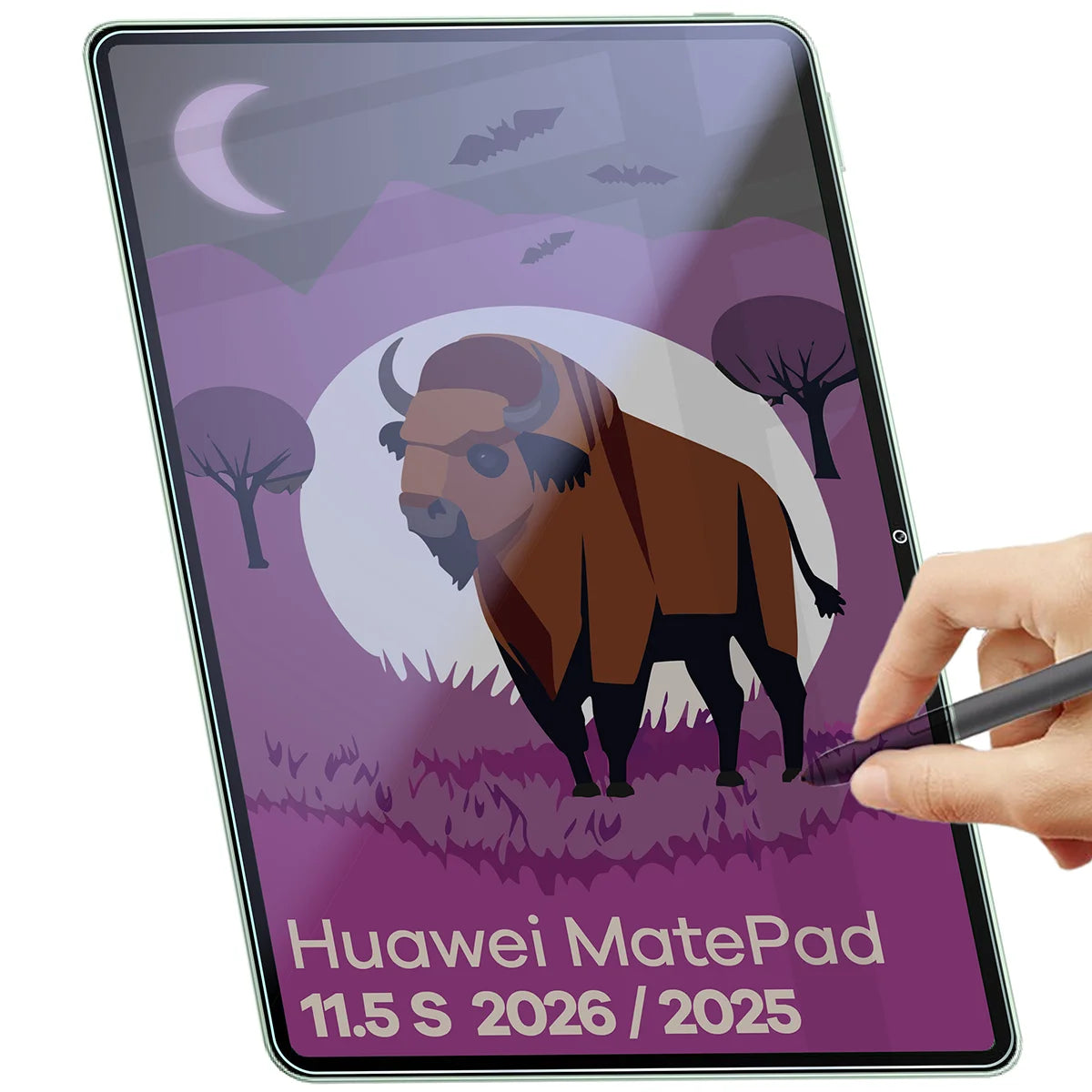 Hybridglas mit Privatschutzfilter für Huawei MatePad 11.5 S 2026 / MatePad 11.5 S, Bizon Tab Hybrid Shadow, Matt