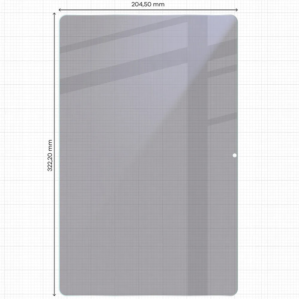 Hybridglas mit Privatschutzfilter für Galaxy Tab S12 Ultra, Bizon Tab Hybrid Shadow, Matt (2/5)