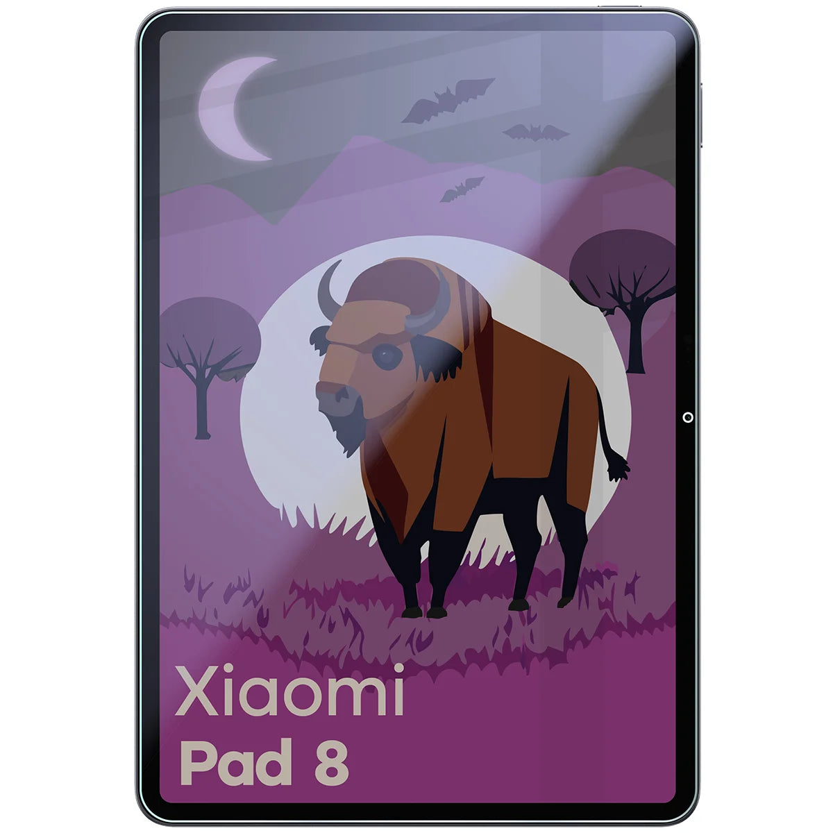Hybridglas mit Privatschutzfilter für Xiaomi Pad 8, Bizon Tab Hybrid Shadow, Matt