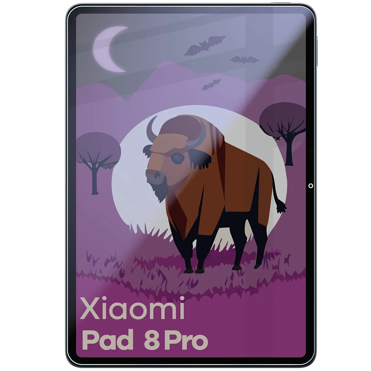 Hybridglas mit Privatschutzfilter für Xiaomi Pad 8 Pro, Bizon Tab Hybrid Shadow, Matt